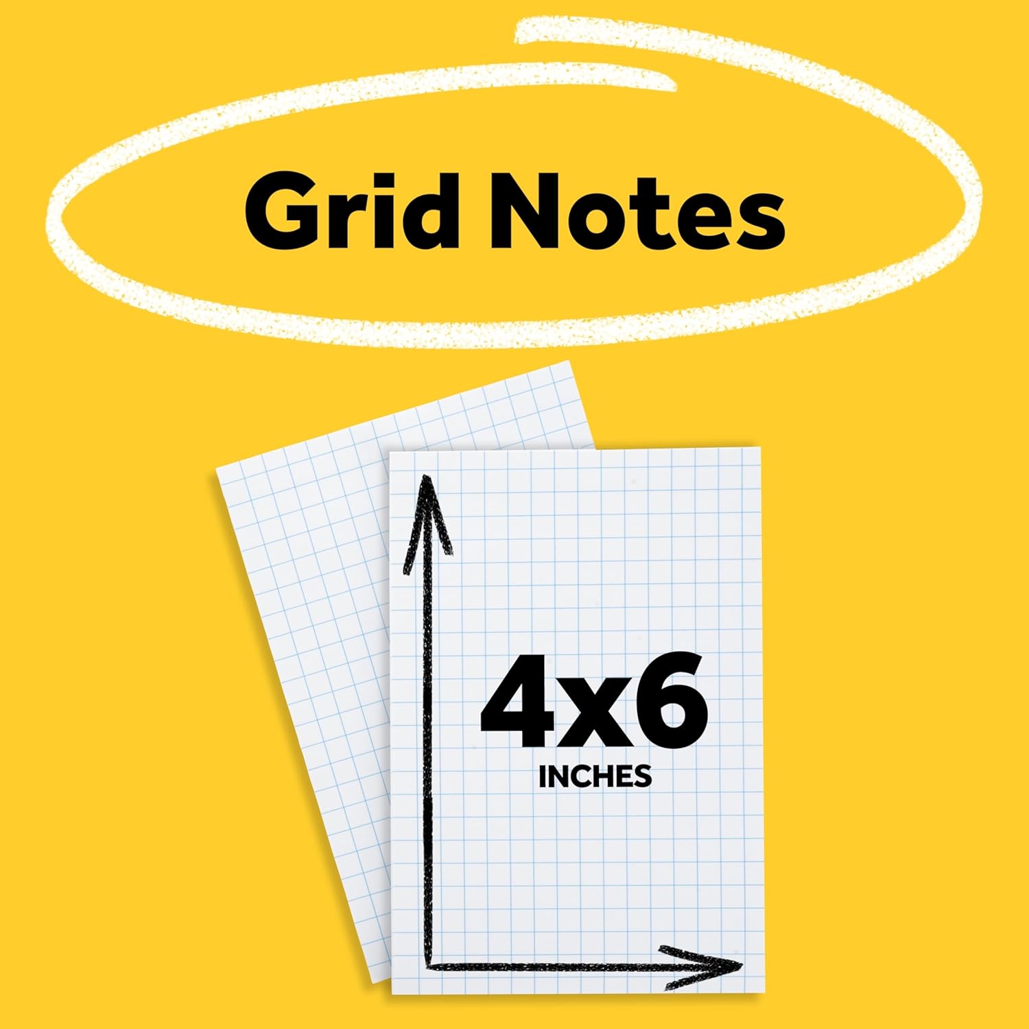 Post-it Super Sticky Notes, 2 Sticky Note Pads, 4 x 6 in., Ideal for Organization in Your Dorm, Home or Office, White and Blue Grid Notes - Image 3
