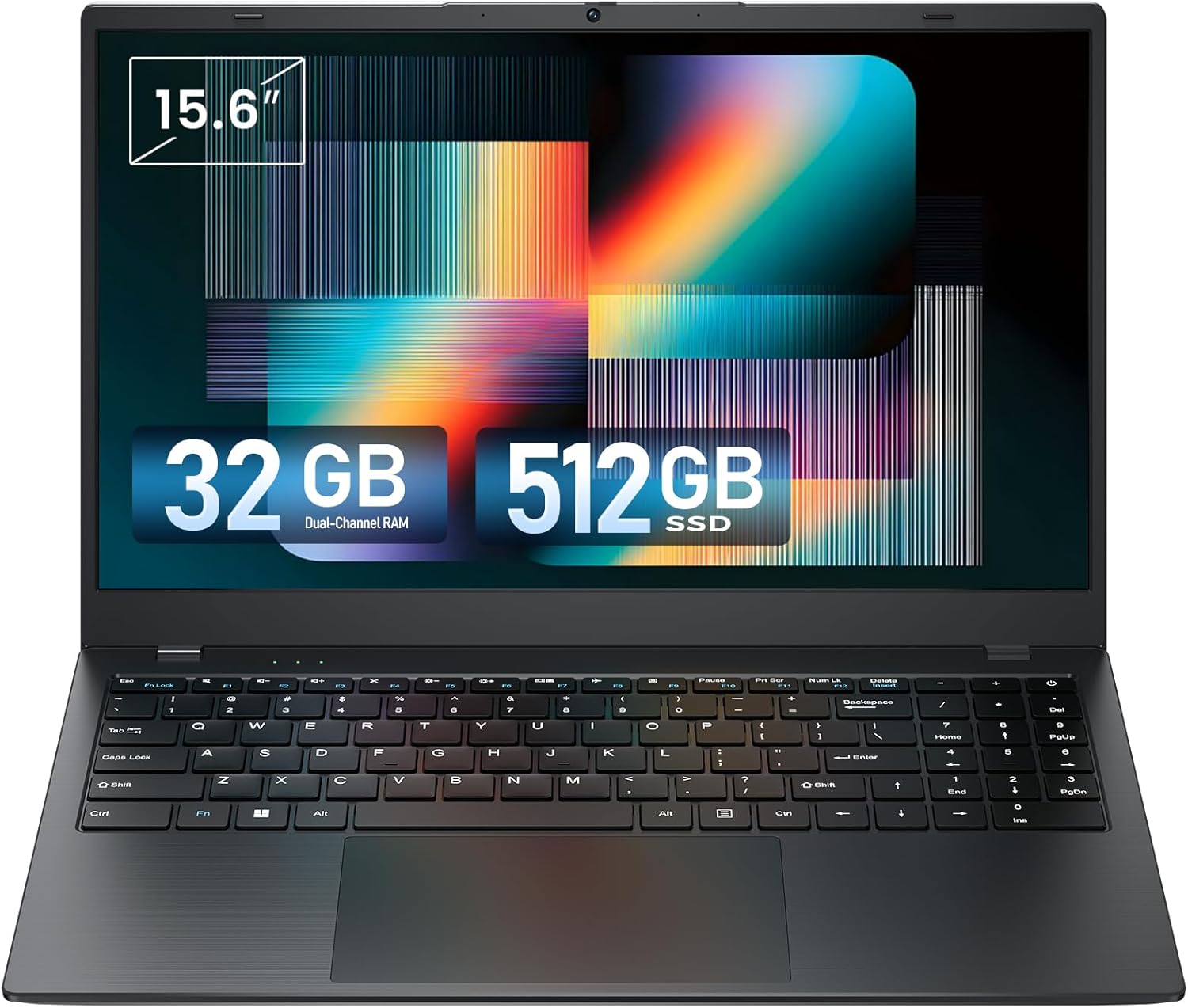 Laptop 32GB RAM 512GB SSD, 15.6 Inch FHD IPS Laptop Computer for College Student & Work, Pentium Gold 6500Y (Up to 3.4GHZ), USB C, USB 3.2, HDMI, WiFi, Portable Lightweight Laptops - Image 2