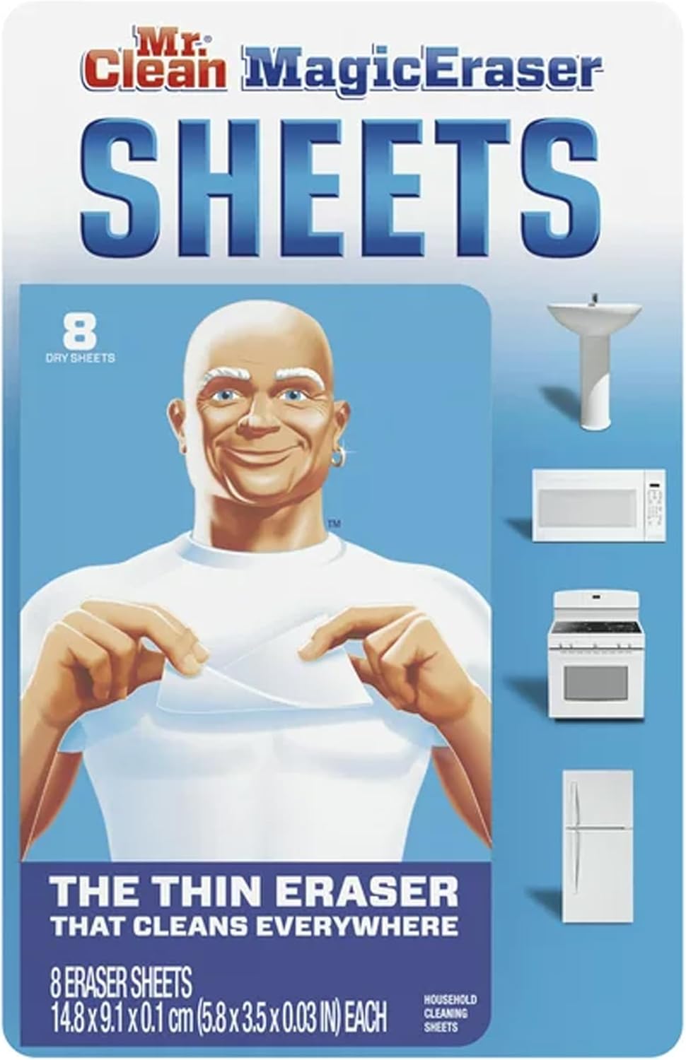 Mr. Clean 24376040 Mr Clean Magic Eraser Sheets Original 1-Pack (90618) - Image 2