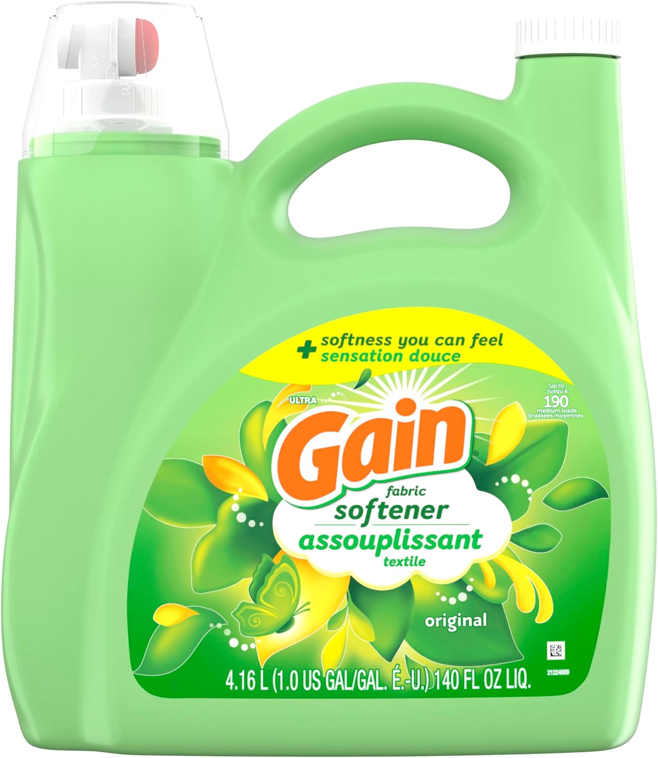 Gain Liquid Fabric Softener, Original Scent, 140 FL OZ, 190 Loads, Liquid Fabric Softener For Soft, Fresh Laundry - Image 9