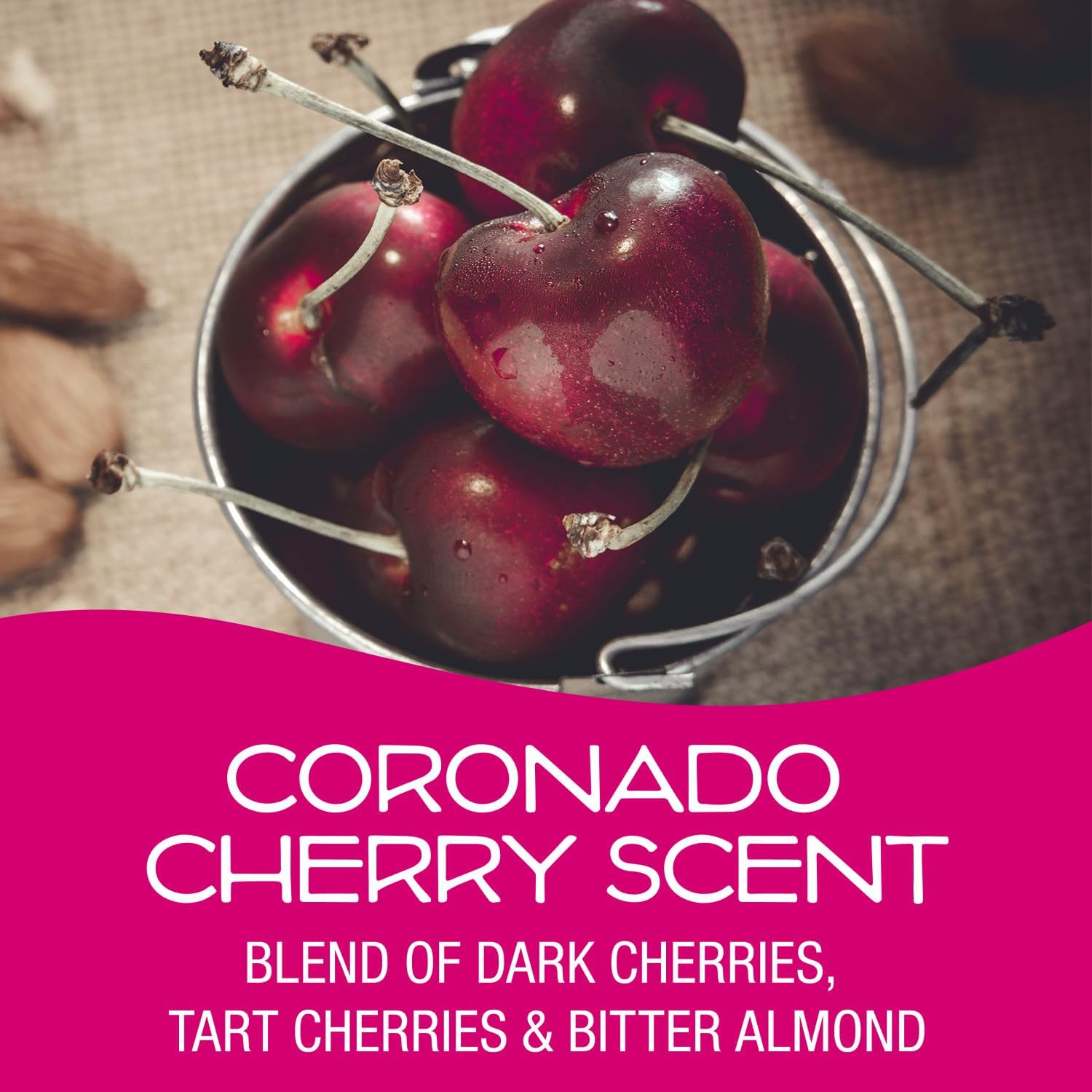 California Scents Power Bloc Car Air Freshener, Coronado Cherry Scent, 6 Pack - Image 2