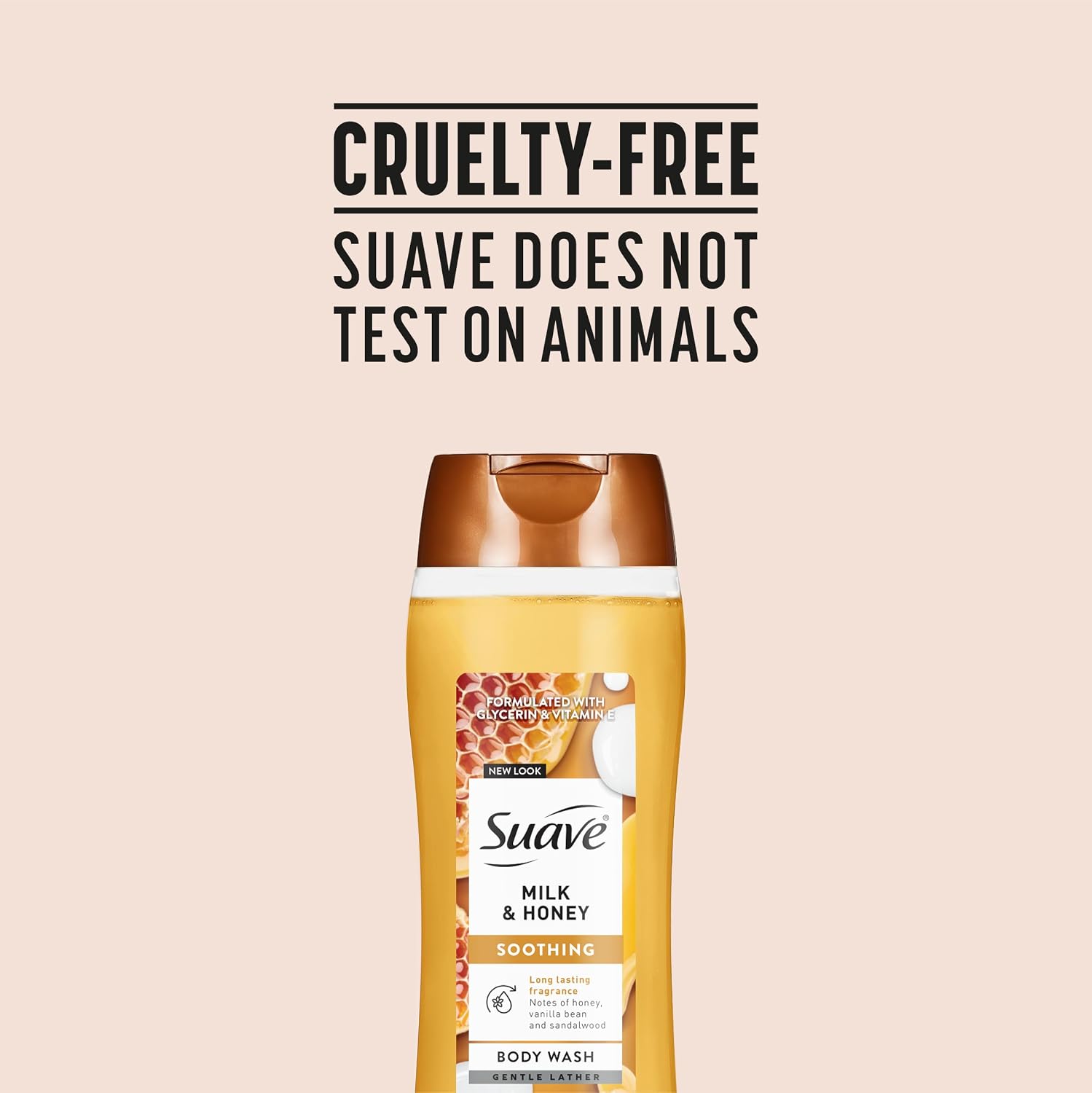 Suave Moisturizing Body Wash, with Milk & Honey and Vitamin E Extract, No Parabens, No Phtahaltes, 18 Oz Pack of 6 - Image 10
