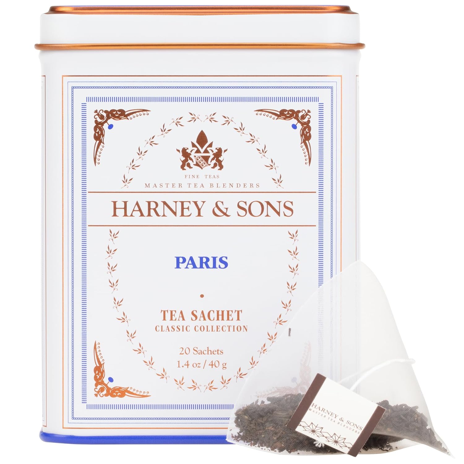 Harney & Sons Paris Flavored Black Tea – 20 Sachets | Fruity Vanilla & Caramel Blend with Hint of Lemony Bergamot - Image 3