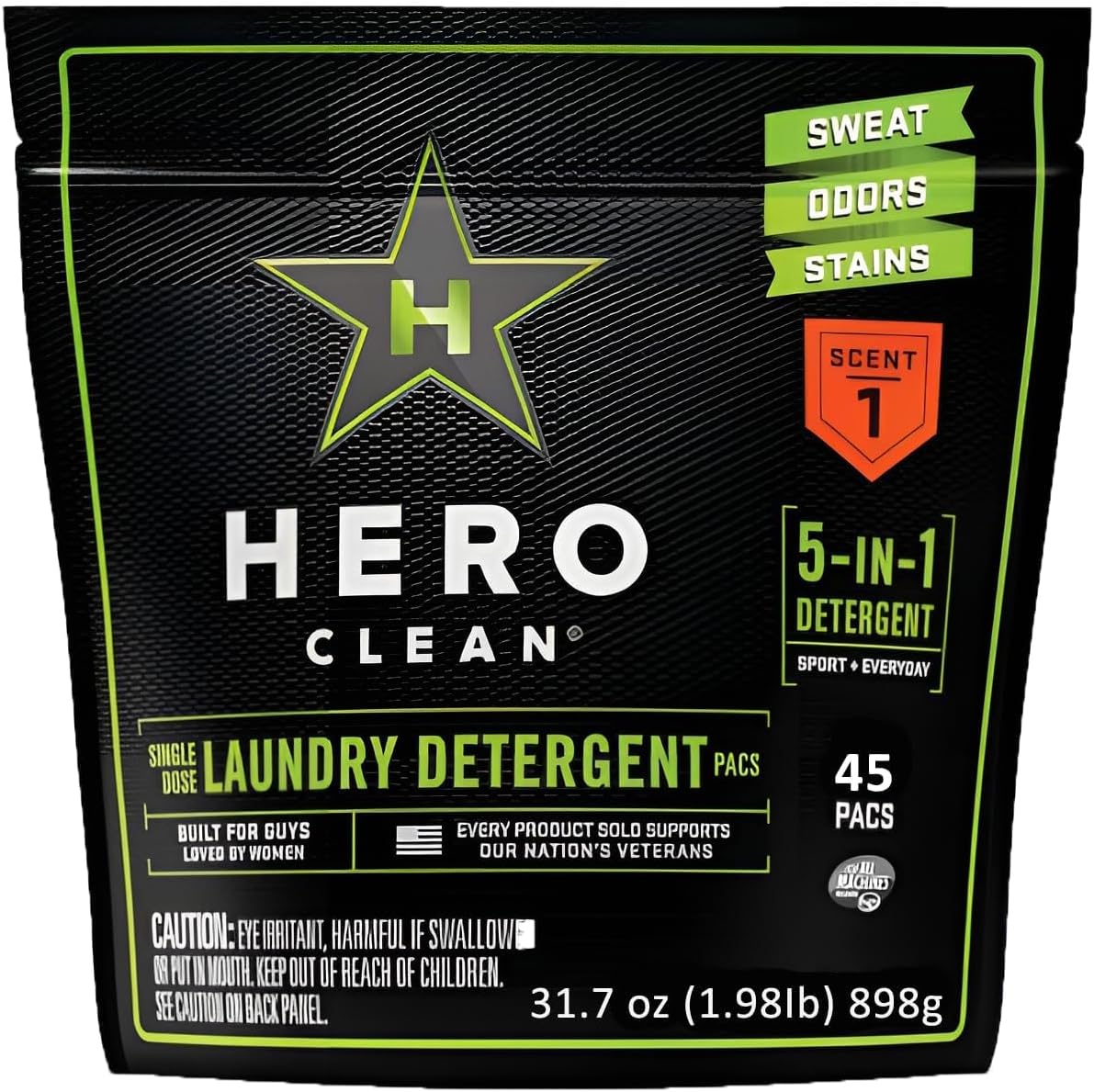 Hero Clean Laundry Detergent PACS, Scent 1, 45-Count - Image 6