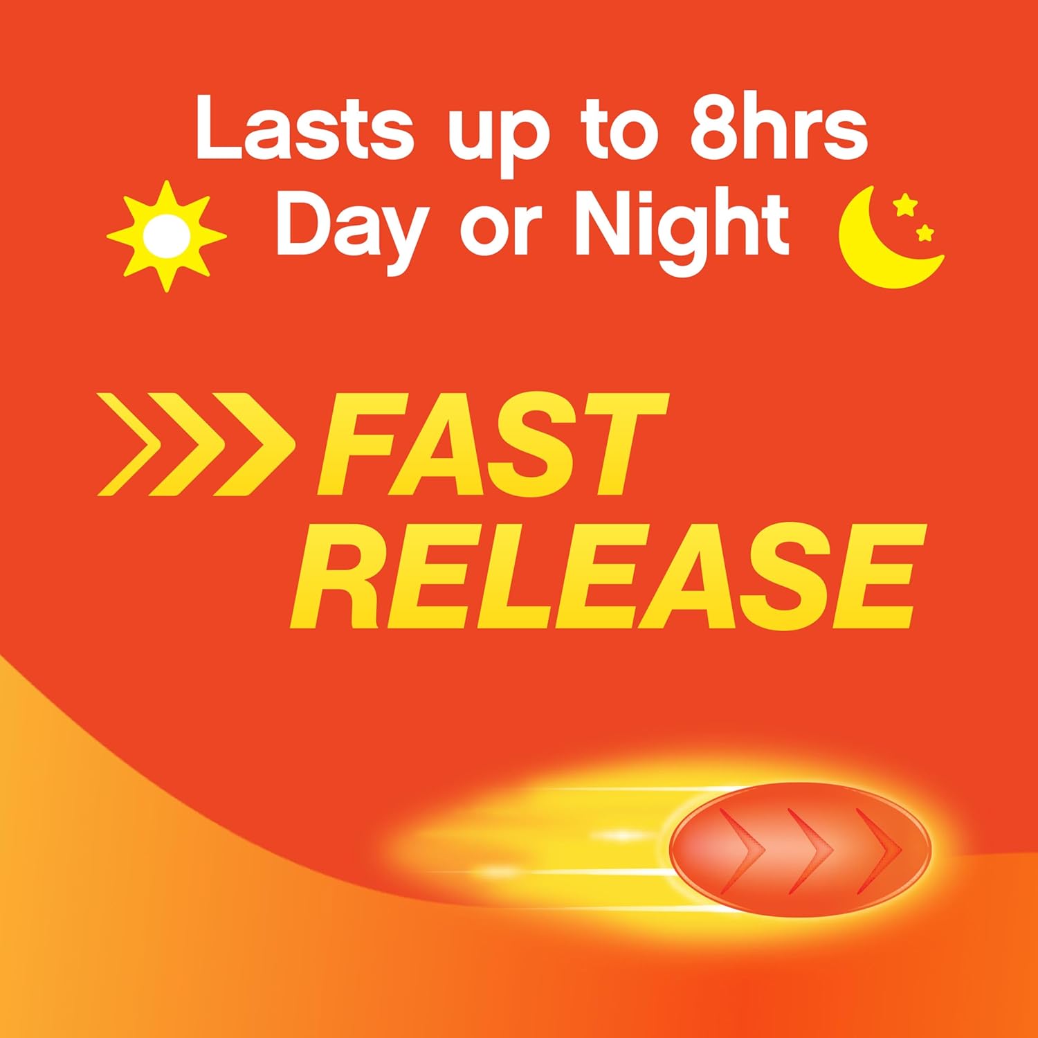 Delsym Maximum Strength Cough Suppressant, Over-the-Counter Medication for Cough, Fast Release Caplets with Dextromethorphan HBr, Cough Medicine for Adults Lasts Up to 8 Hours Day or Night, 20 Count - Image 3