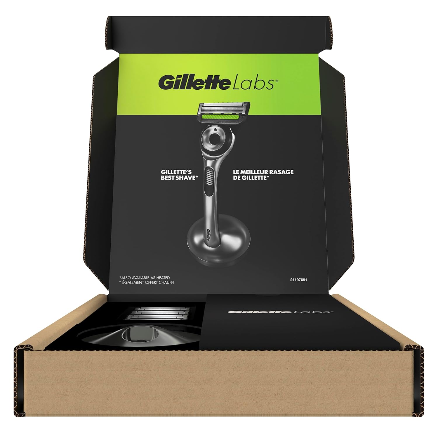 Gillette Labs Razor for Men, 1 Handle, 4 Blade Refills, Magnetic Stand - Image 10