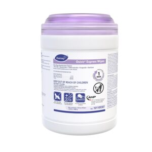 Diversey Oxivir Express Wipes 101109307 – One-Step Disinfectant Fragrance-Free Cleaner Wipes, Fast Acting, Standard Sheets, Unscented 220-Wipes, 1-Canister