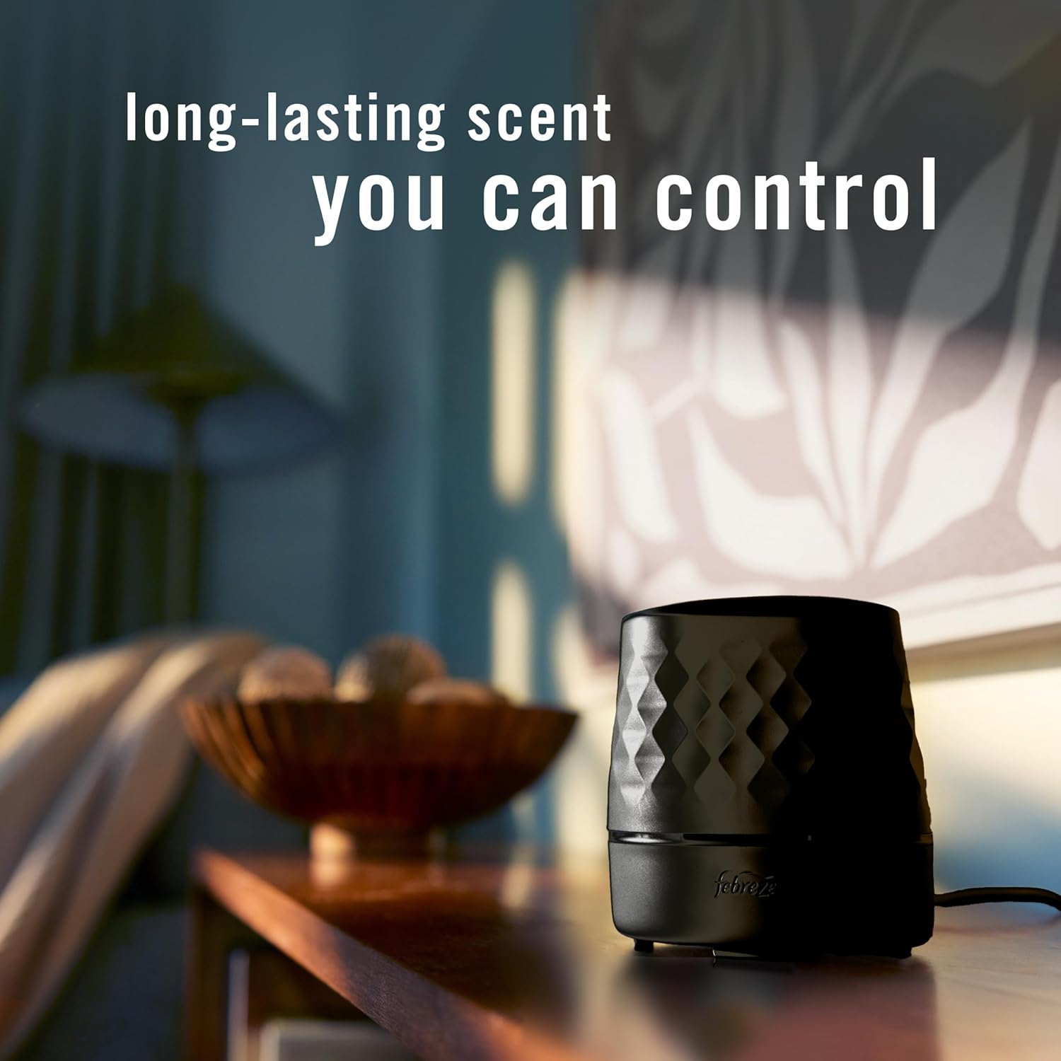 Febreze Plug Scent Booster in Black, Continuous Scent Device Oil Diffuser, Compatible with Febreze Air Freshener Plug in Refills - Refills not Included - Image 2