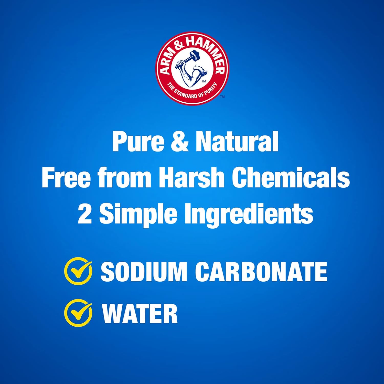 ARM & HAMMER Super Washing Soda Household Cleaner and Laundry Booster, 55 oz Box - Image 5