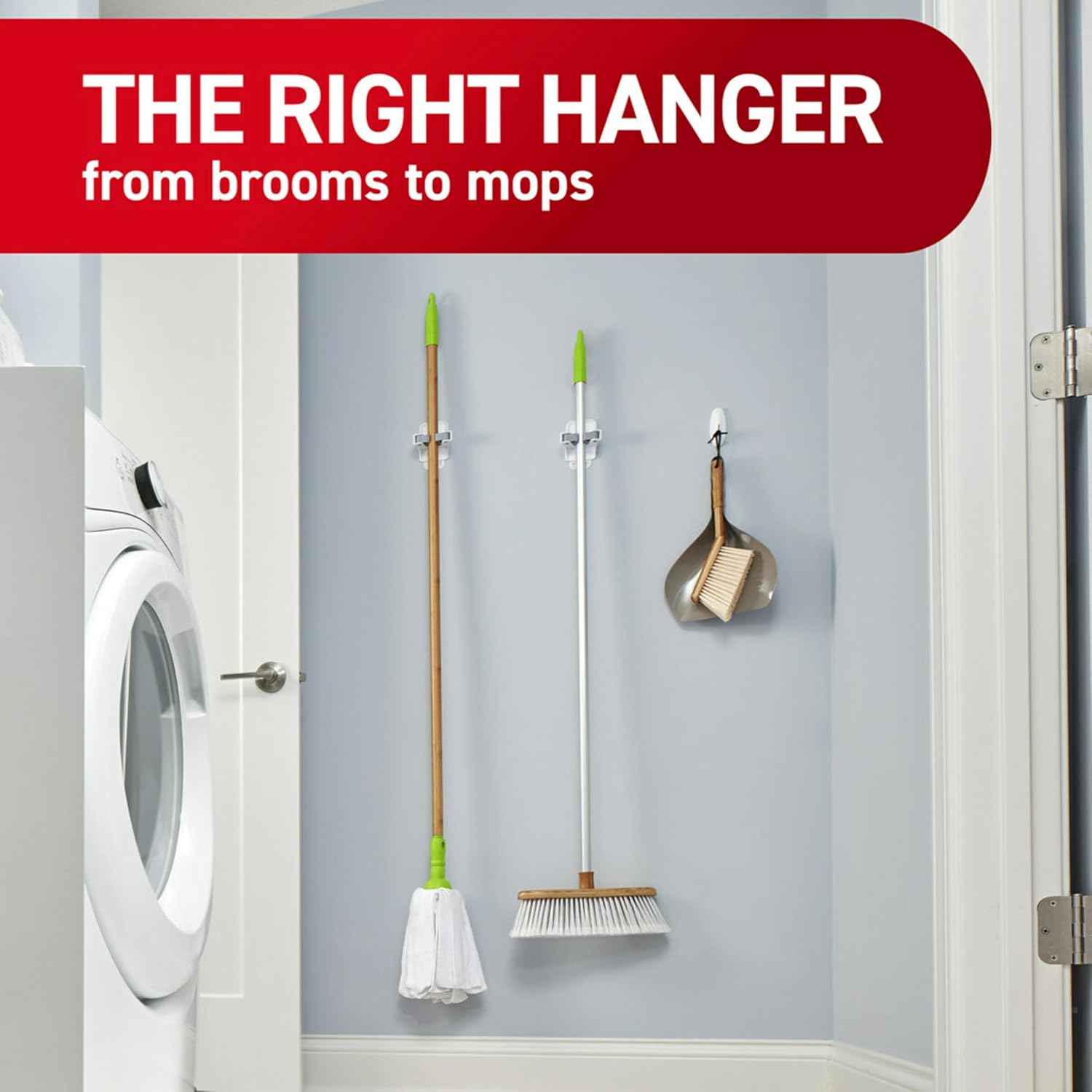 Command Broom and Mop Gripper, 3-Pack, Organize Damage-Free - Image 8