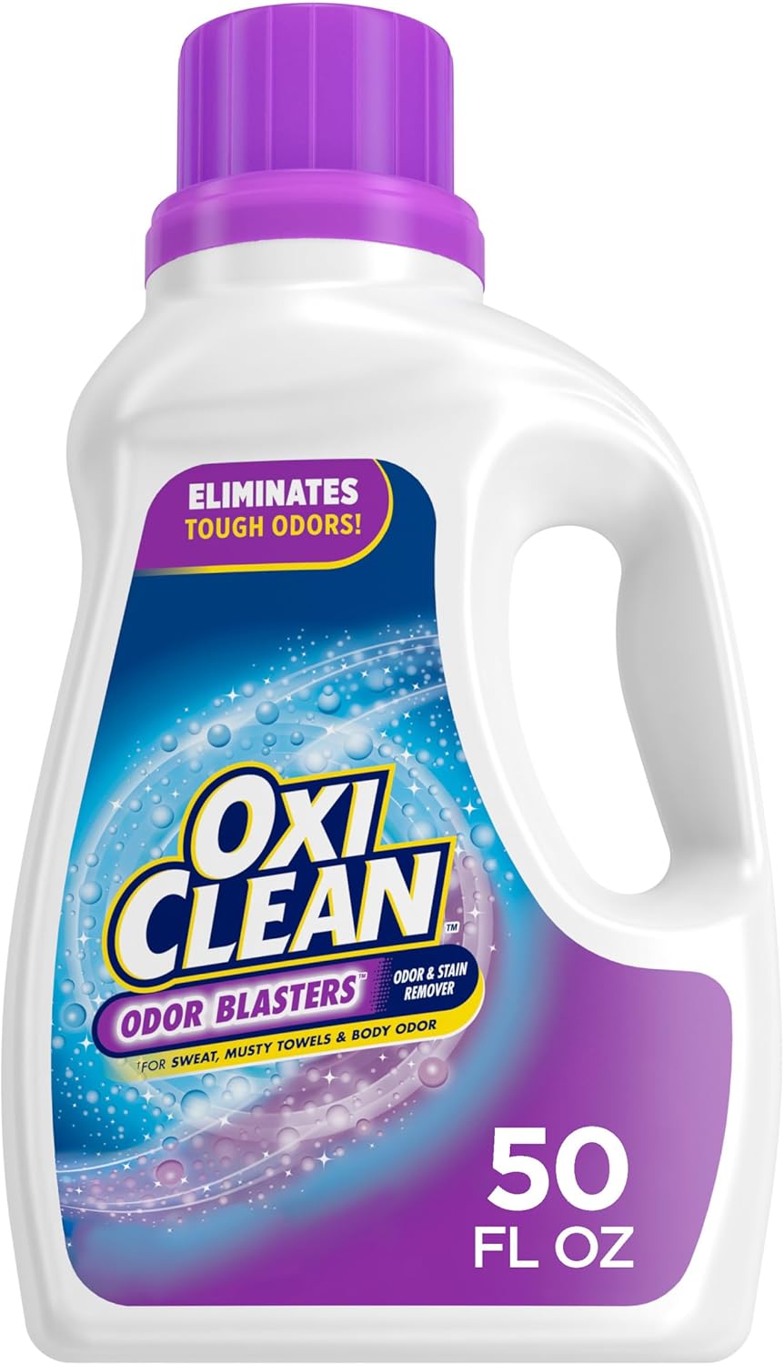 OxiClean Odor Blasters Odor and Stain Remover Laundry Booster Liquid, 50 fl oz - Image 2