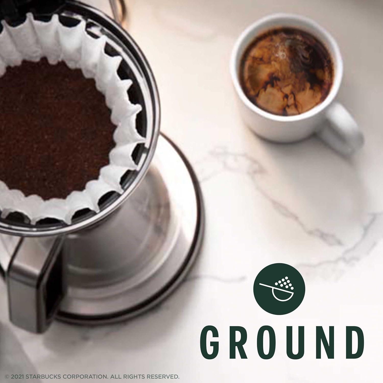 Starbucks Ground Coffee, Dark Roast Coffee, Italian Roast, 100% Arabica, 1 bag (18 oz) - Image 4