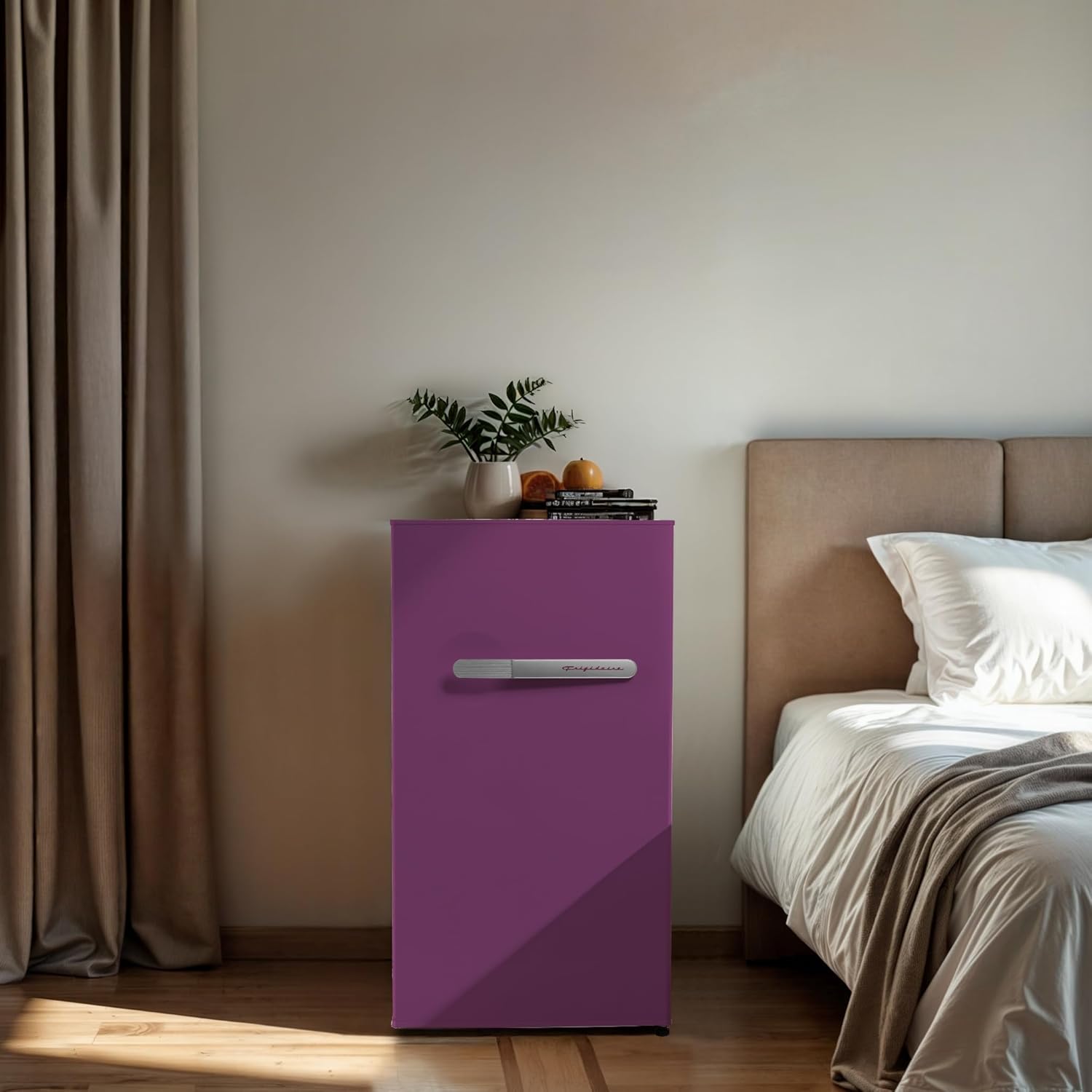 Frigidaire Refrigerator-Retro Mini Fridge Energy Saving-Adjustable Thermostat Control- Ideal for Dorm, Office, RV, Garage, Apartment 3.1 Cu Ft, PLUM - Image 6