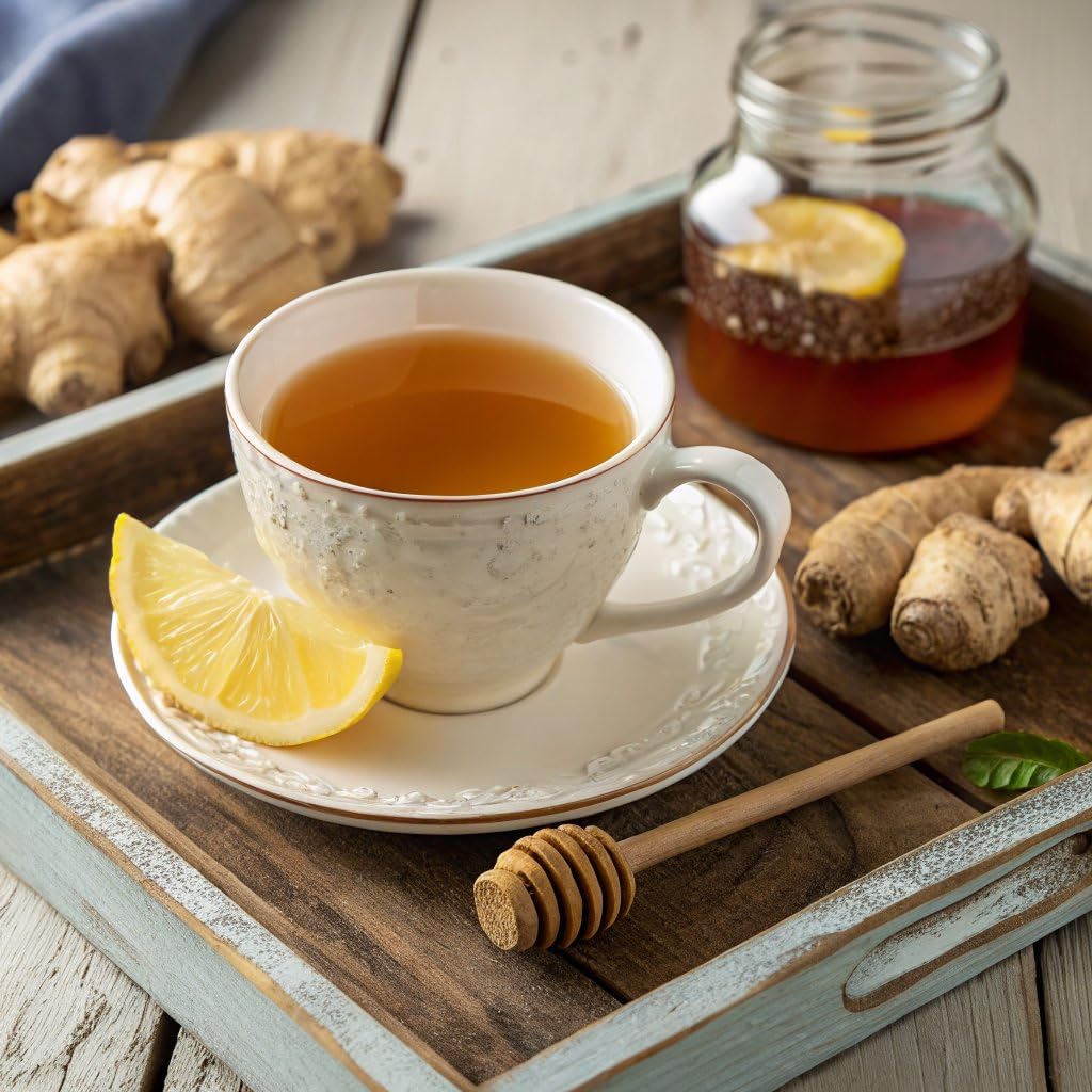 Bigelow Tea Lemon Ginger plus Probiotics Herbal Tea, Caffeine Free Tea with Lemon and Ginger, 18 Count Box (Pack of 6), 108 Total Tea Bags - Image 4