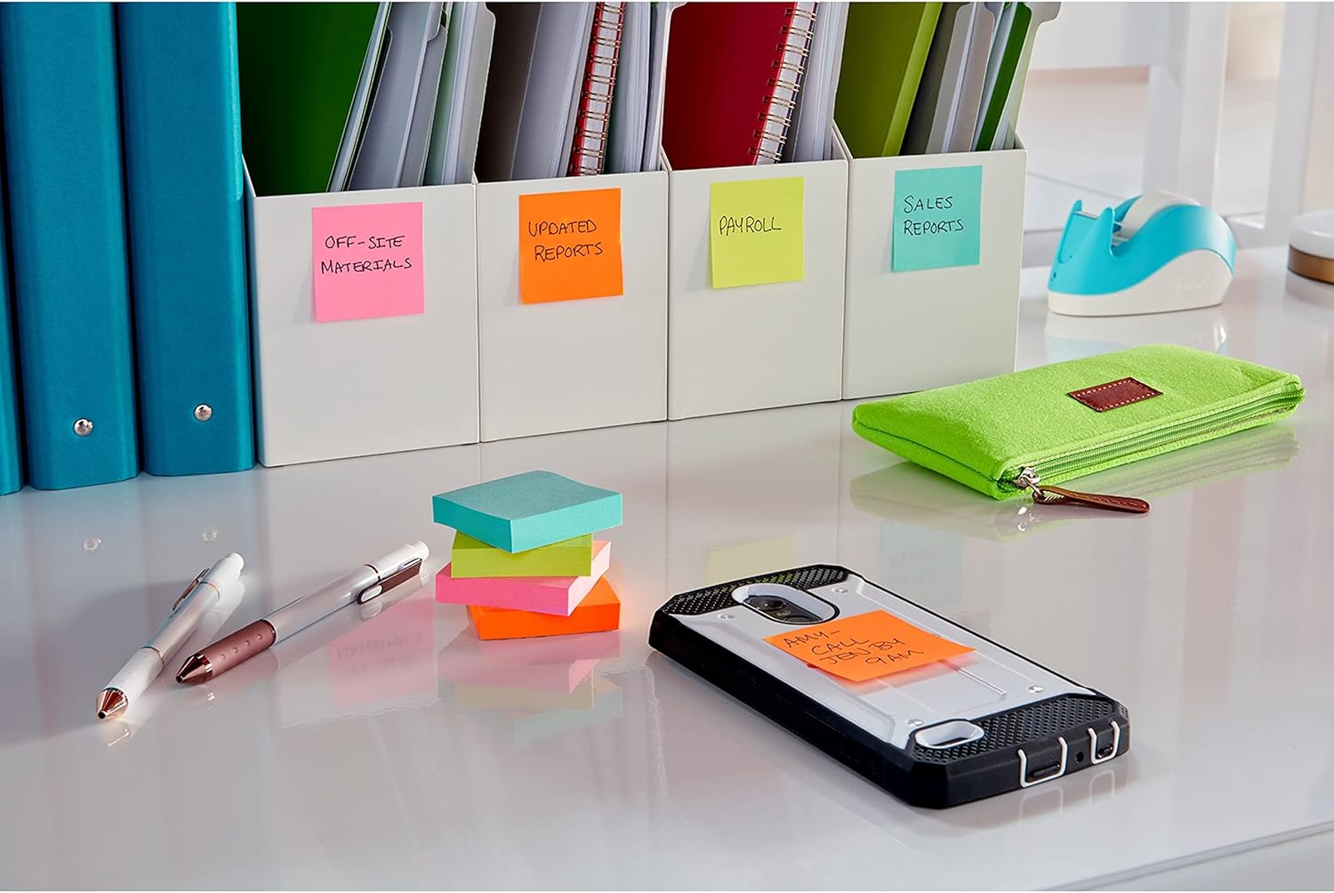Post-it Super Sticky Notes, 8 Sticky Note Pads, 1.875 x 1.875 in., School Supplies, Office Products, 2X the Sticking Power, Supernova Neons Collection - Image 14