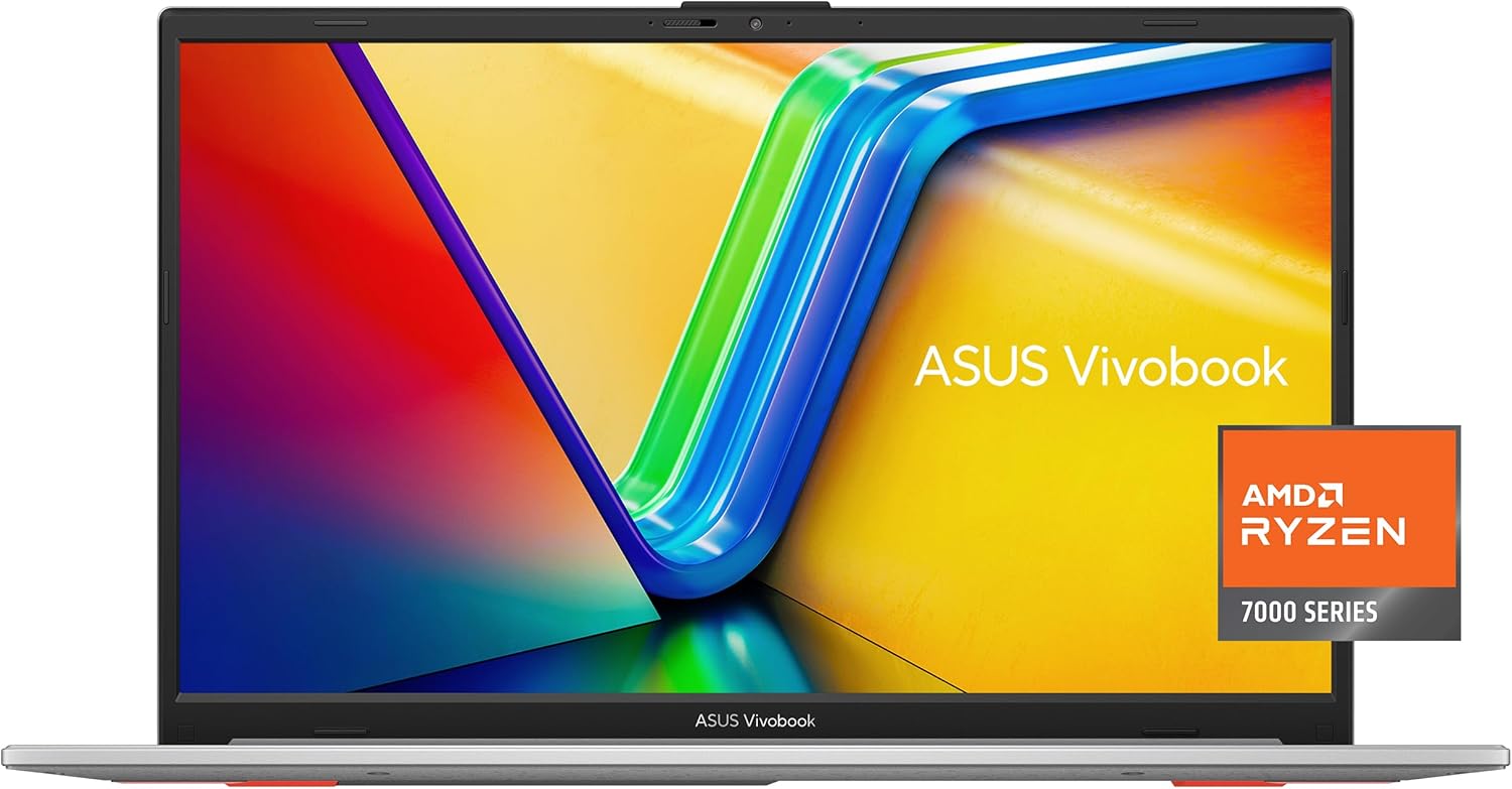 ASUS Vivobook Go 15.6” Slim Laptop, AMD Ryzen 5 7520U, 8GB, 512GB, Windows 11 Home, Cool Silver, Military Grade Durability, Fast Charging, Webcam Shield, E1504FA-AS54 - Image 2