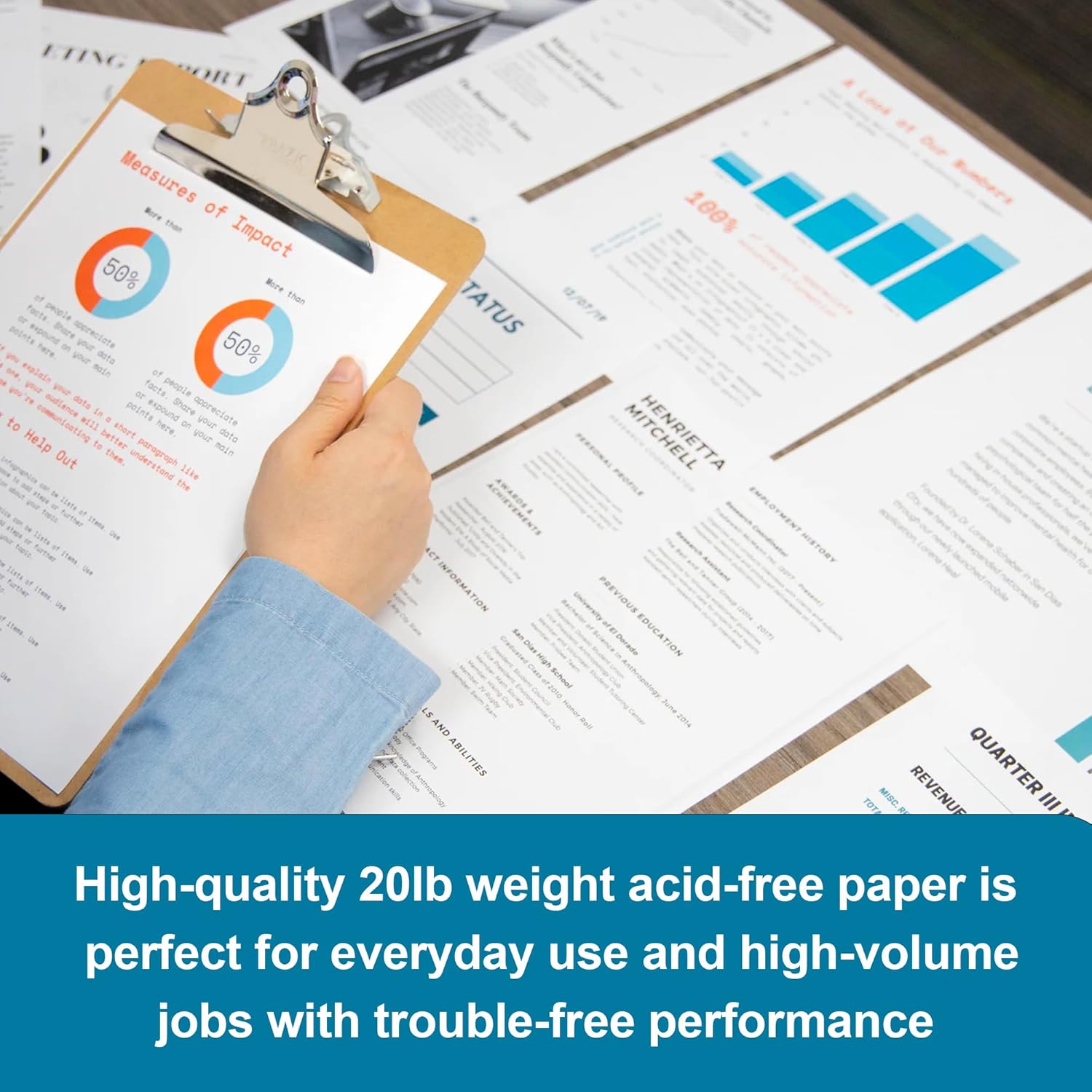 BAZIC Products Tree Free Copy Paper - 8.5 X 11 Made From Sugarcane Fiber, Smooth Printer Paper for Daily Use, Reliable Copy & Printing Paper Ideal for Home, Office and School, 500/Ream - Image 7