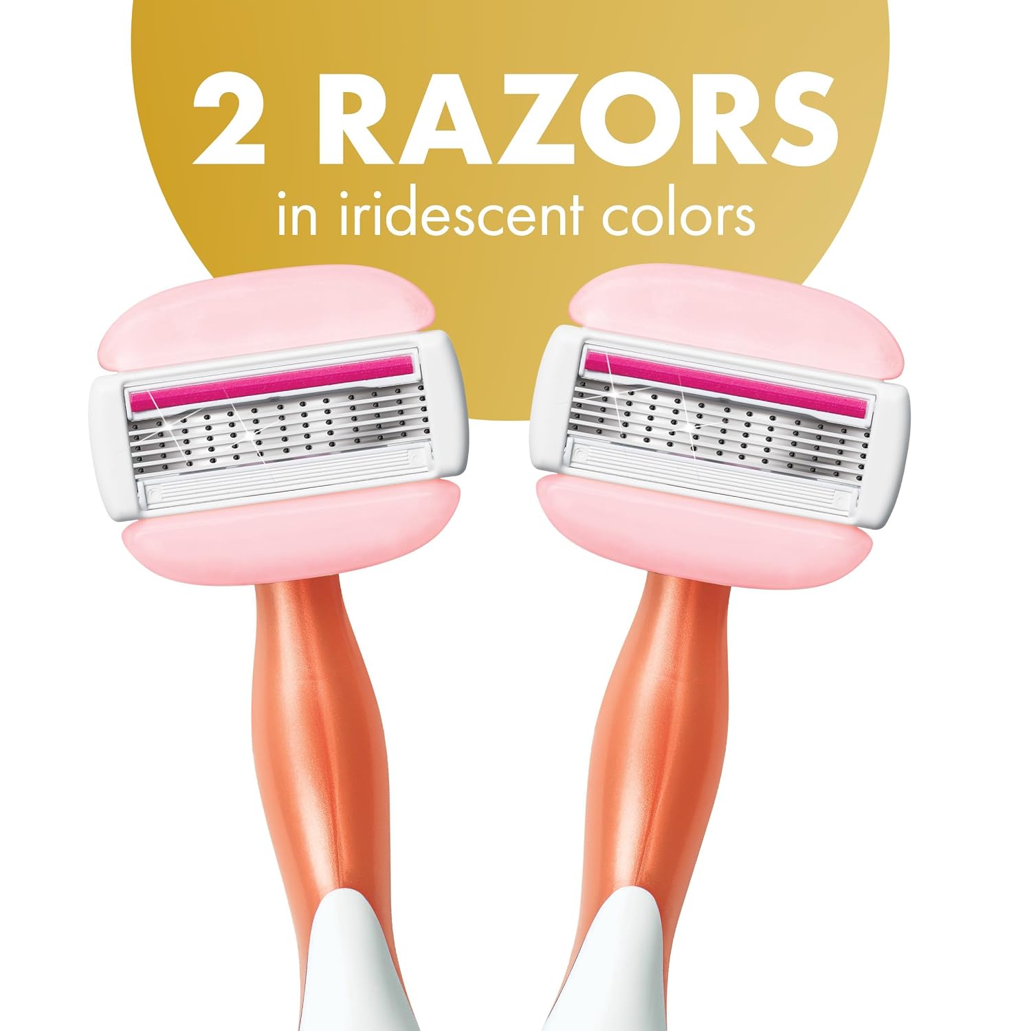 BIC Soleil 5 Glide Women's Disposable 5-Blade Razors, Smooth Glide With Shea Butter Moisture Bars, 2-Pack - Image 4