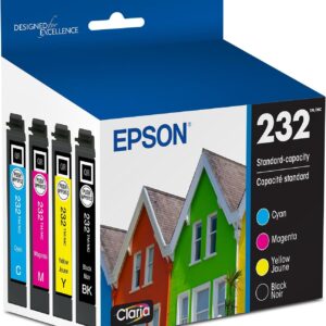 EPSON 232 Claria Ink Standard Capacity Black & Color Cartridge Combo Pack (T232120-BCS) Works with WorkForce WF-2930 ,2950 and Expression XP-4200, 4205