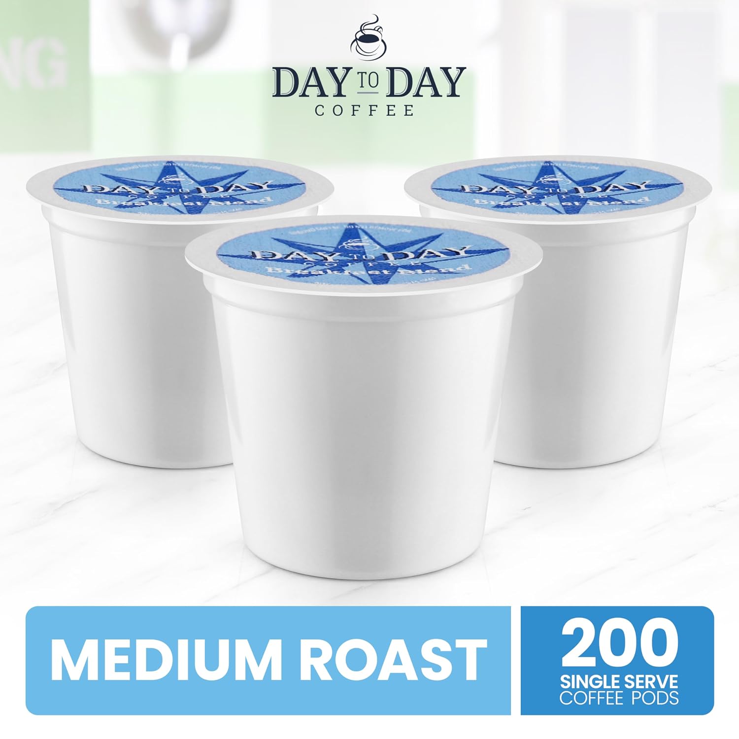 Day To Day Coffee Breakfast Blend Medium Roast Coffee Pods, 200 Count Bulk Pack, Compatible with Keurig K-Cup Brewers, Perfect Wake-Up Coffee - Image 7