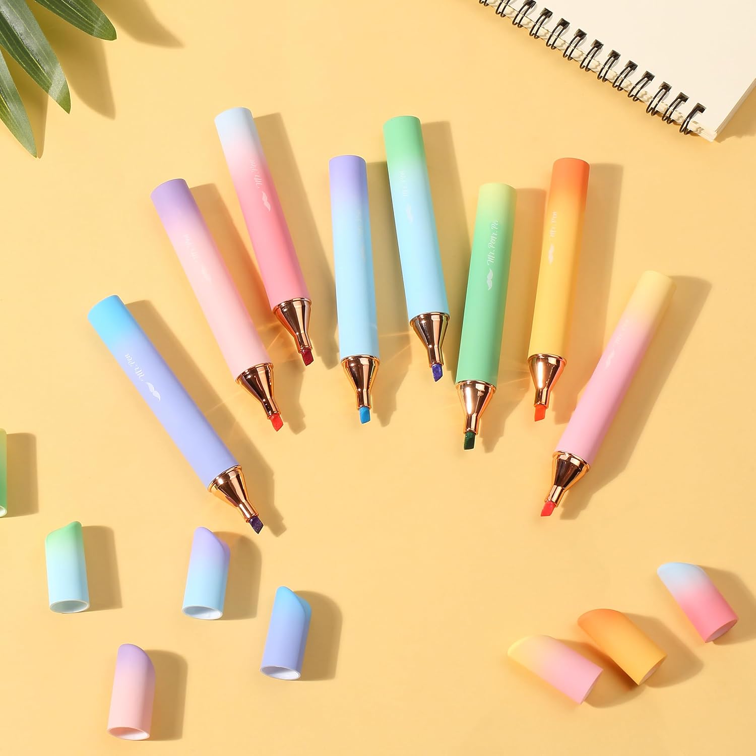 Mr. Pen- Glitter Highlighters, 8 Pack, Sunshine Colors - Image 8