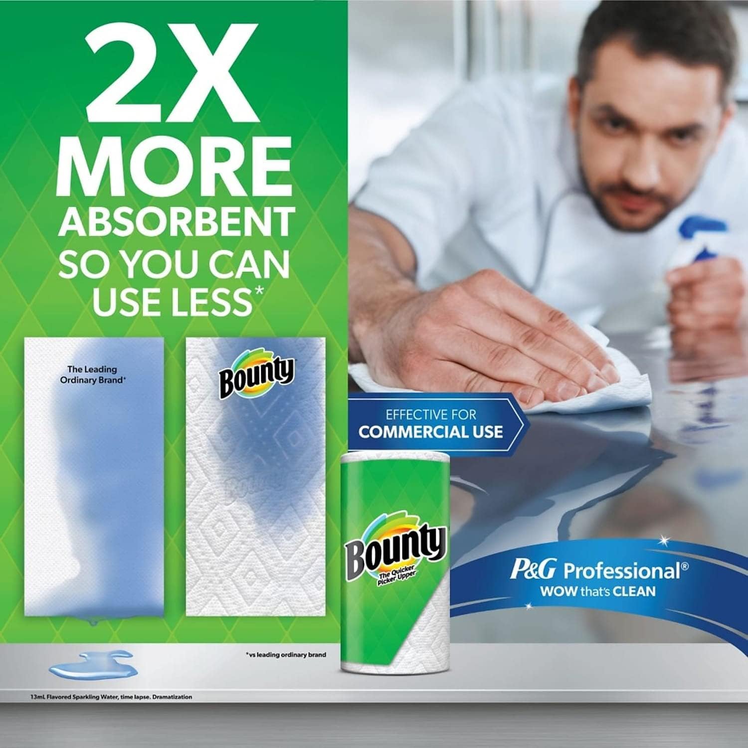 Bounty® Select-A-Size® Double 2-Ply Paper Towels, 98 Sheets Per Roll, Pack of 12 Rolls - Image 9