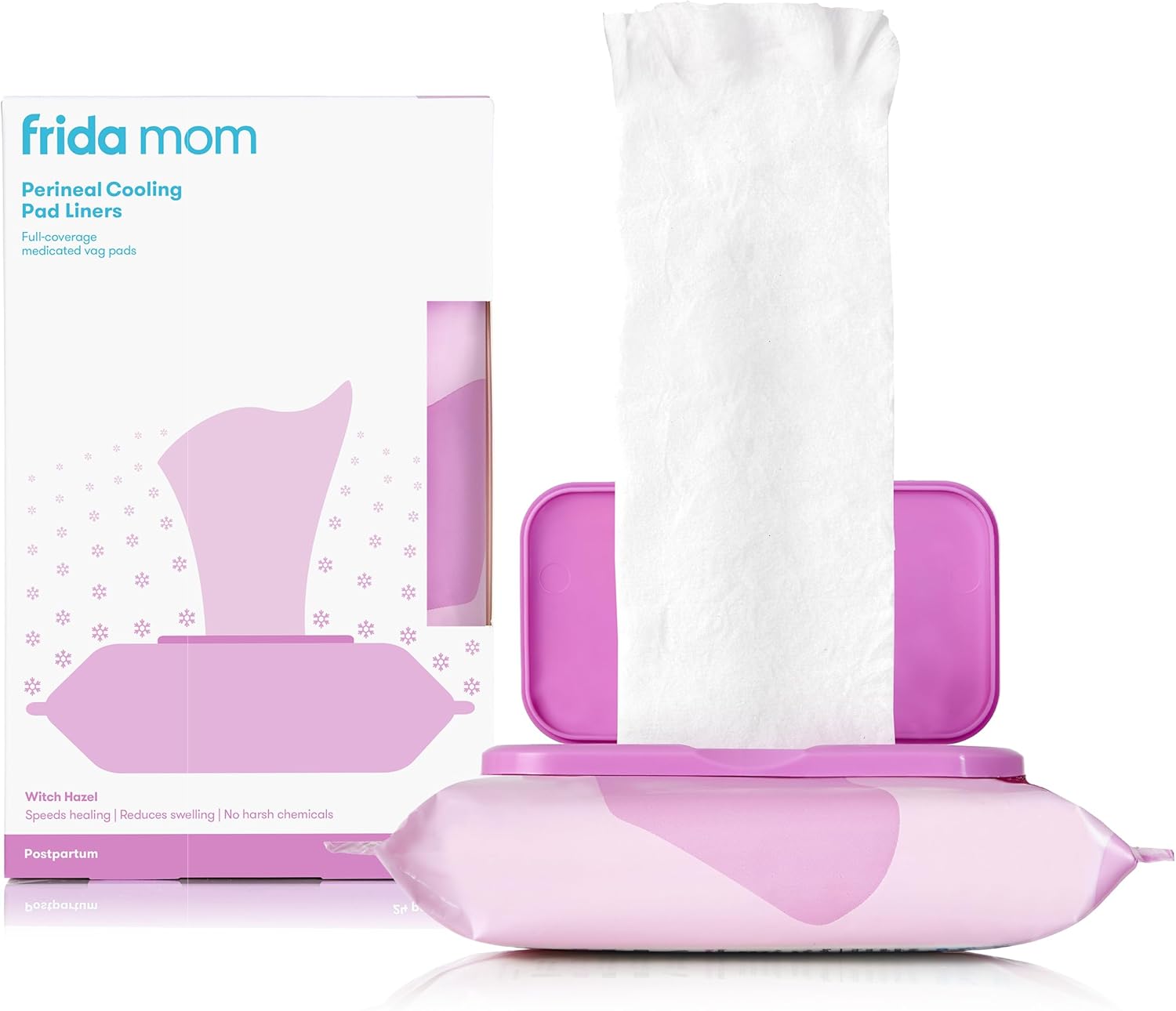 Perineal Medicated Witch Hazel Full-Length Cooling Pad Liners for Postpartum Care by Frida Mom | Speeds Healing and Reduces Swelling for Perineal Area | 24-Count - Image 2