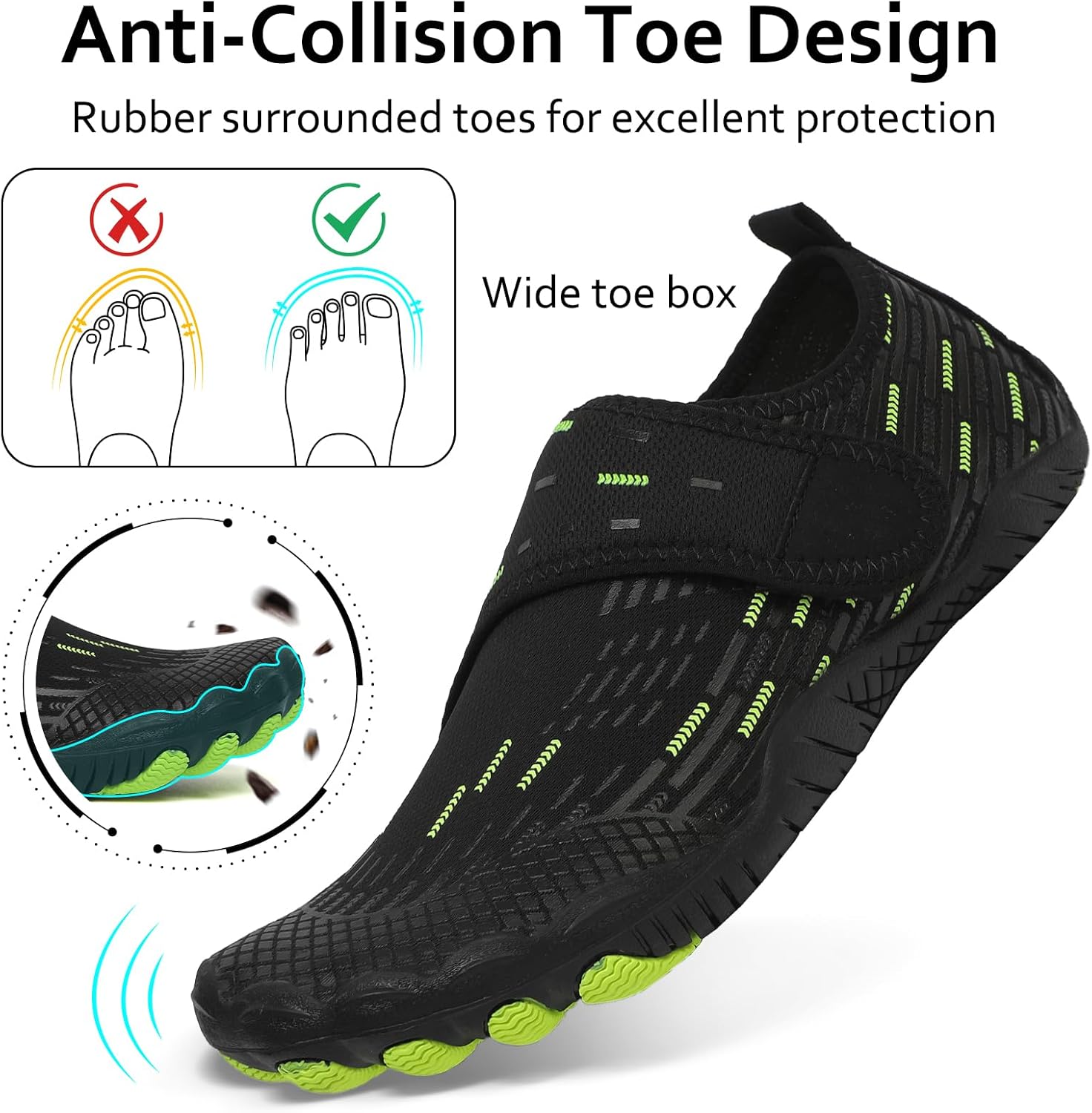 Water Shoes Mens Womens Quick-Dry Barefoot Swim Beach Pool Shoes Aqua Yoga Socks for Hiking Walking Diving Surf Outdoor Water Sports - Image 6