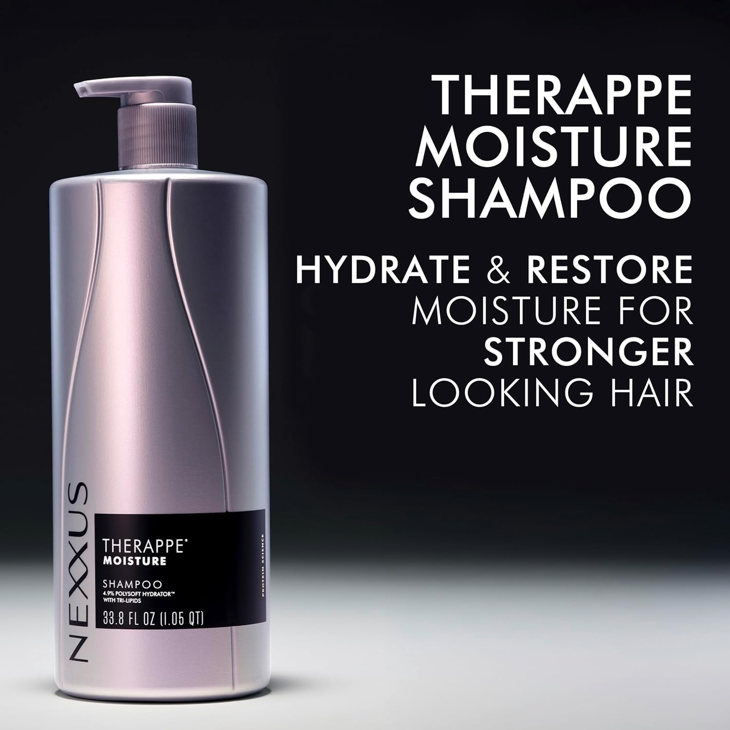 Nexxus Therapee Shampoo for Ultimate Moisture for Dry Hair Powered by POLYSOFT HYDRATOR Technology with Tri-lipids 33.8 oz - Image 7