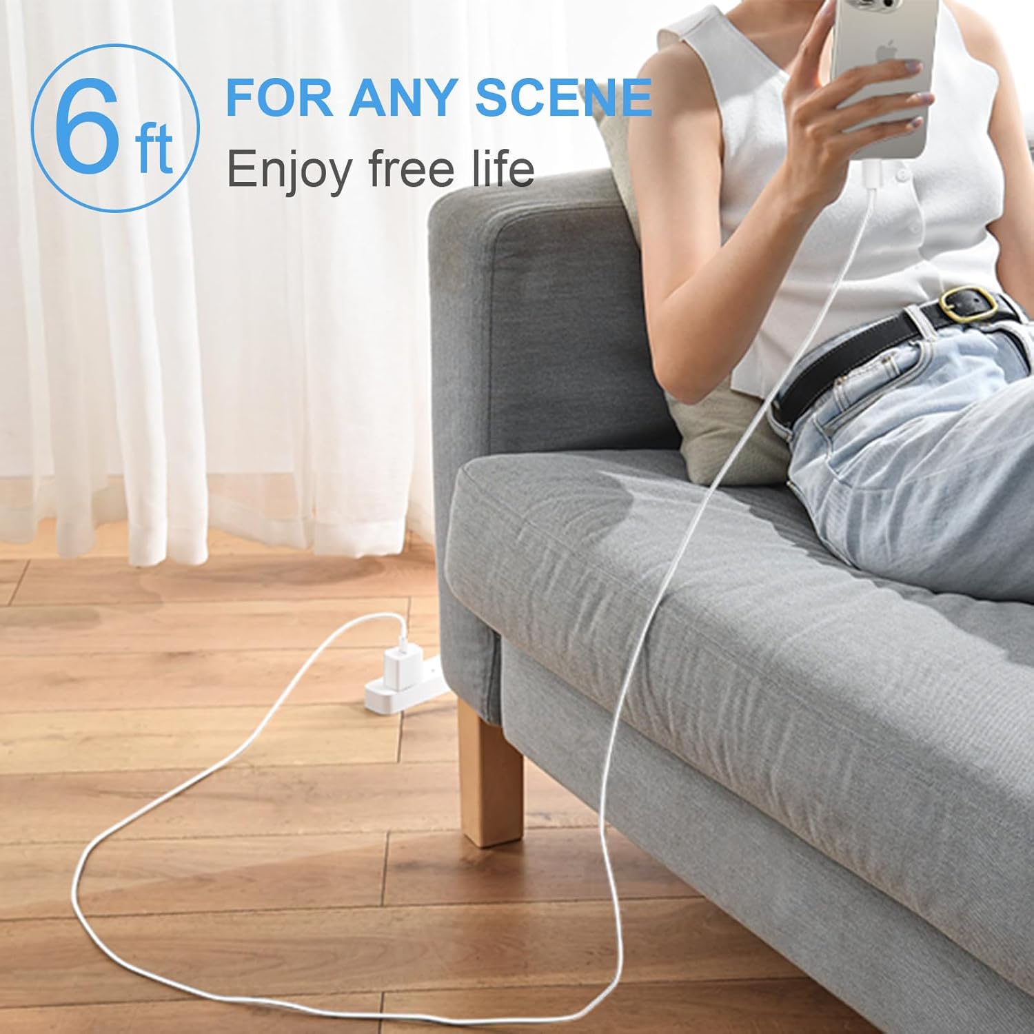 iPhone 17 16 15 Charger Fast Charging 3+3Pack 20W USB C Wall Charger with 6FT Fast Charging Cable Compatible with iPhone 17/17 Air/17 Pro/17 Pro Max/iPhone 16/15 Series, iPad Pro/AirPods - Image 8
