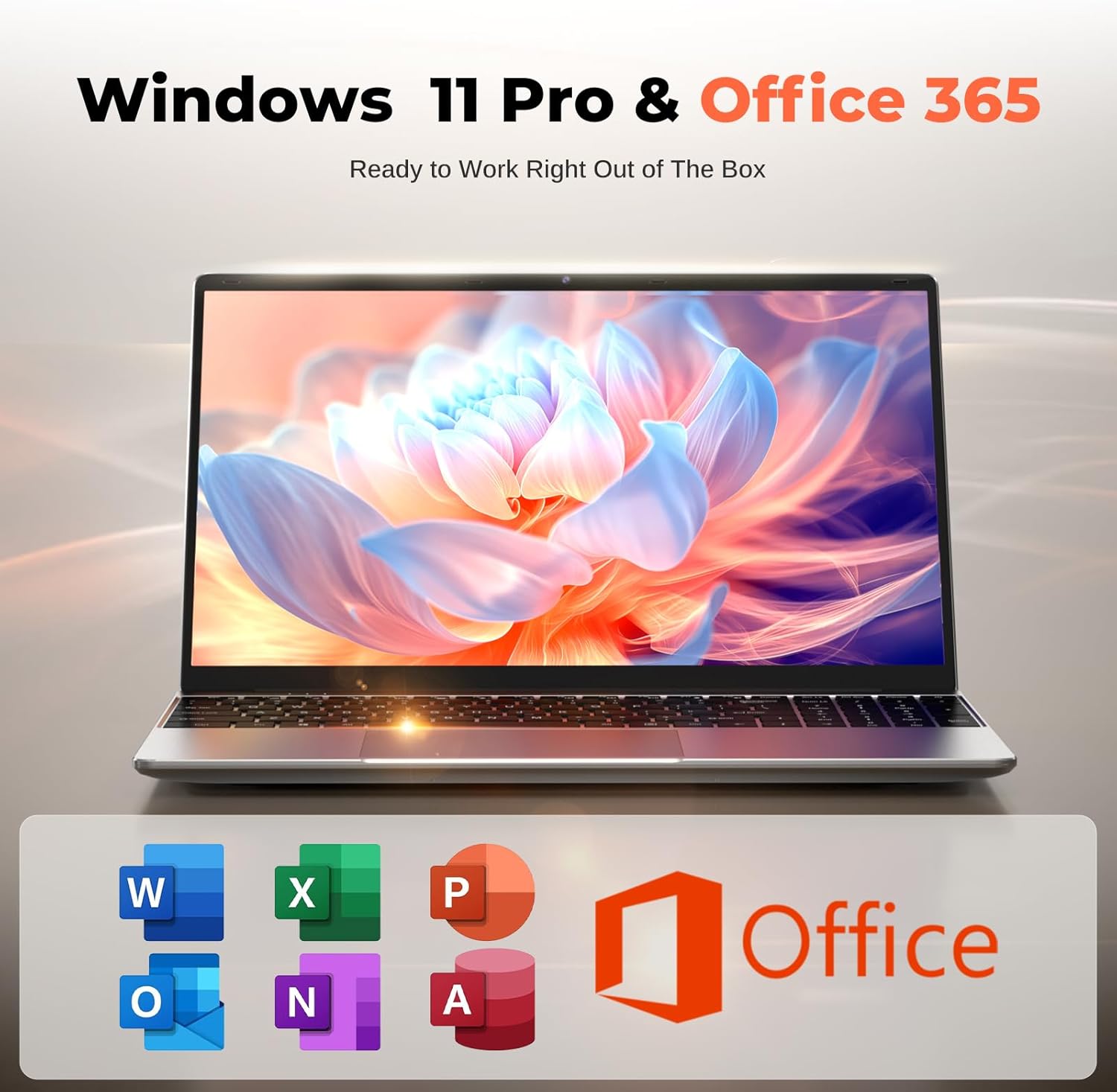 2026 Windows 11 Pro Traditional Laptop Computer, 16GB RAM 256GB SSD for Business Office Student School College, 15.6" FHD IPS Display, Lightweight Portable with Office 365, 4H Battery, 3.5 lbs - Image 3