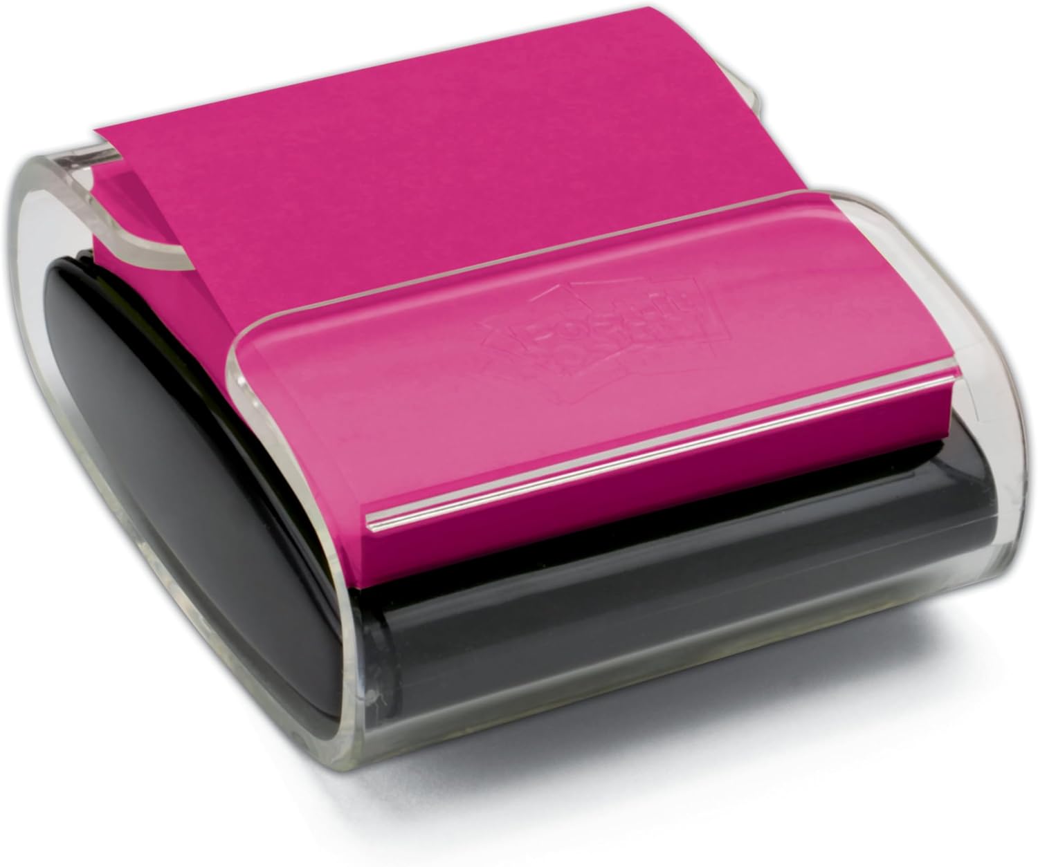 Post-it Pop-up Notes Dispenser, 3x3 in, Black Base Clear Top, Pack Includes Dispenser and a 45-Sheet Pad of Pop-up Notes (WD-330-BK) - Image 2