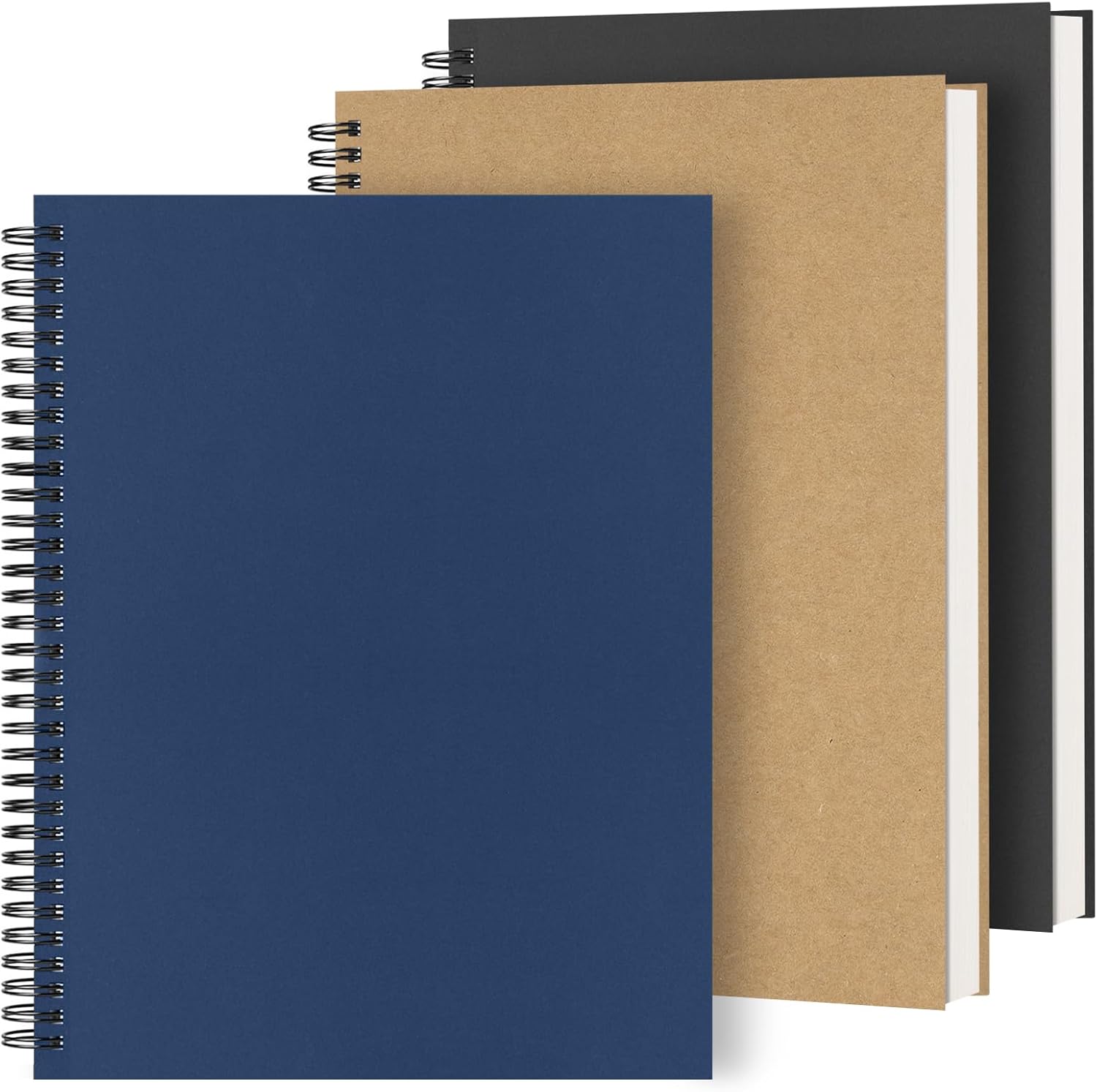 Dynta 3Packs Large Spiral Notebooks 8.5 “x 11” Lined College Ruled Journals for Work, School, Good for Students and Office, 160 Pages/80 Sheets with 100 GSM Lined Paper(3 Colors) Dynta 3Packs Large Spiral Notebooks 8.5 “x 11” Lined College Ruled Journals for Work, School, Good for Students and Office, 160 Pages/80 Sheets with 100 GSM Lined Paper(3 Colors)