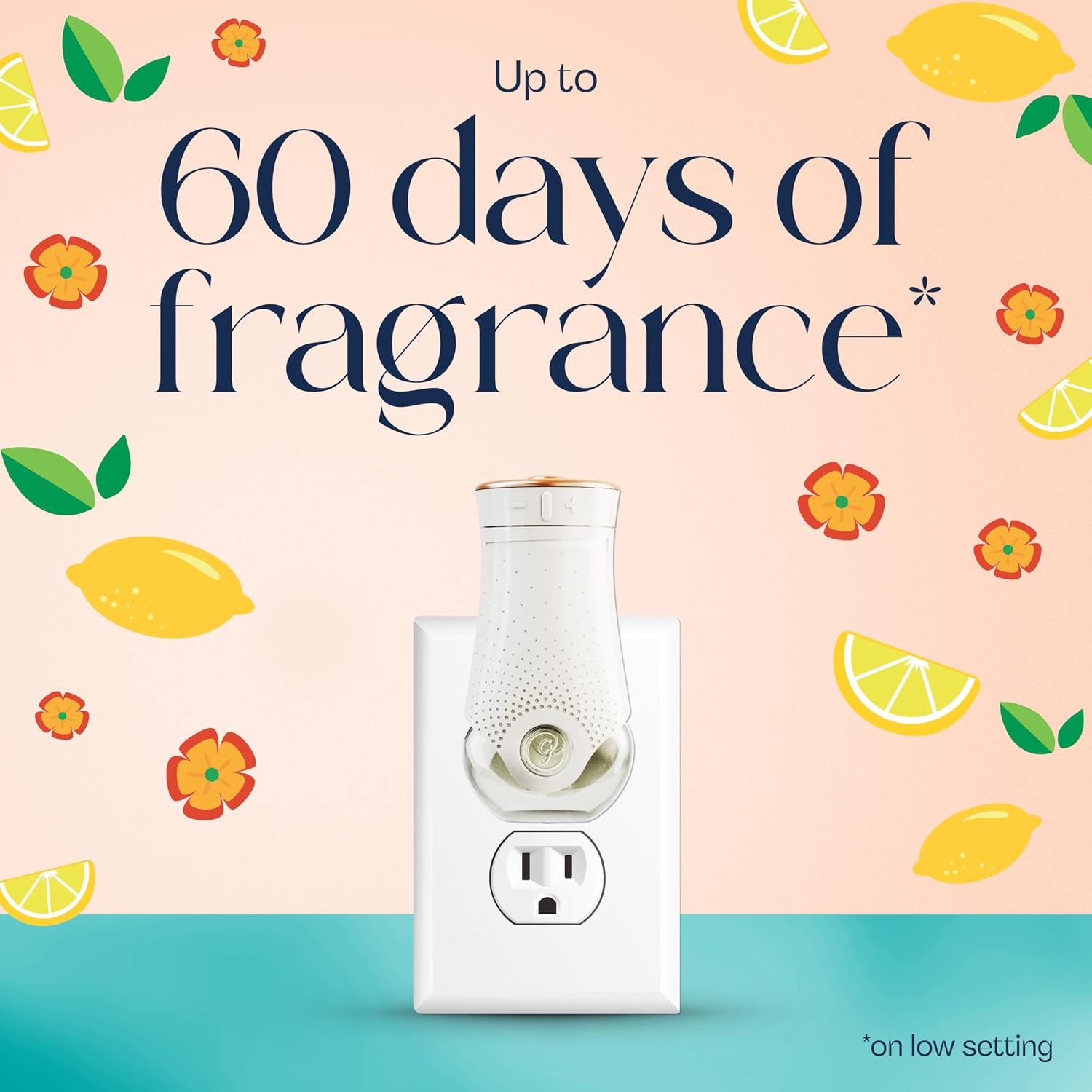 Glade PlugIns Refills Air Freshener, Lemon Zest & Poppy, Scented and Essential Oils for Home and Bathroom, 1.34 Fl Oz, 2 Count - Image 2