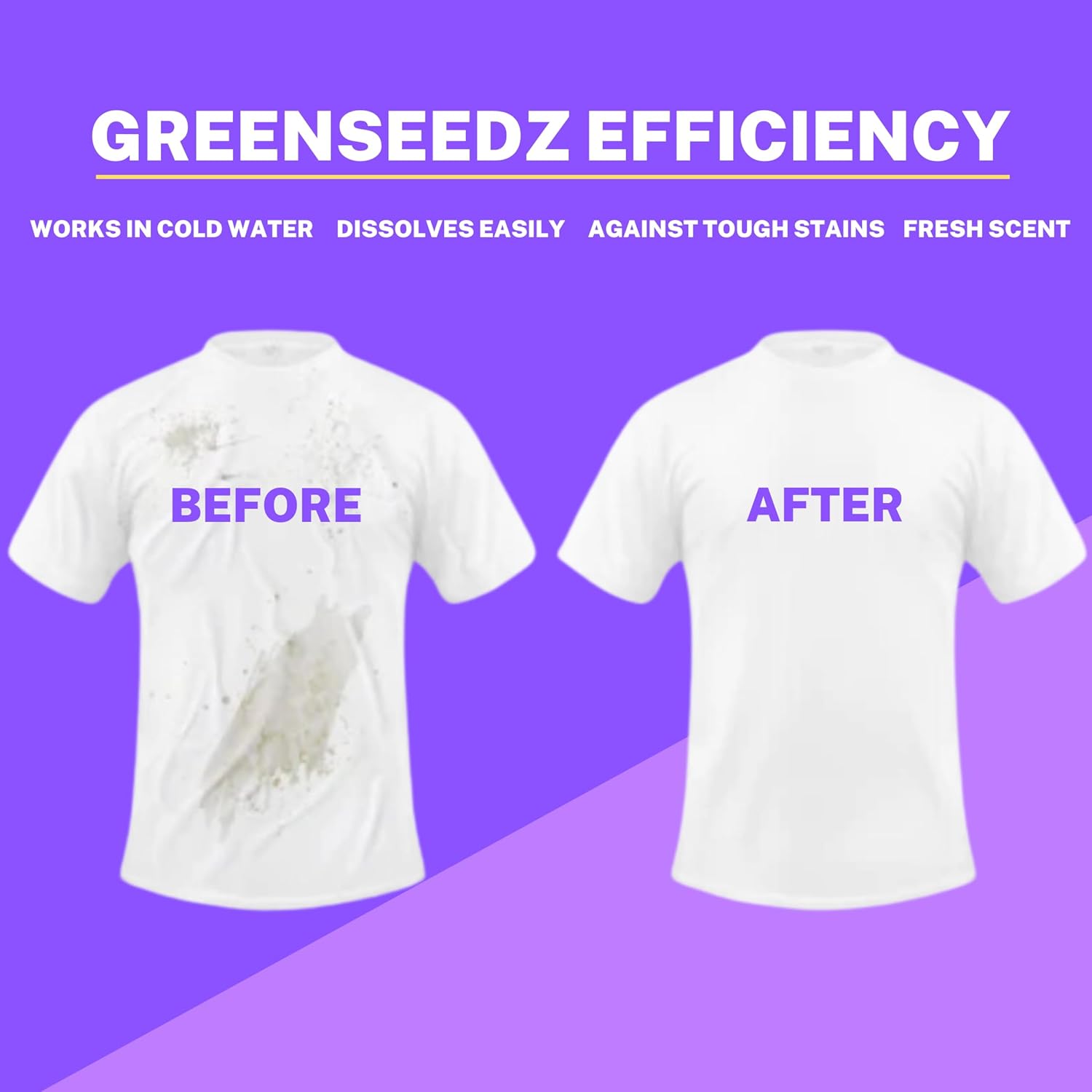 Greenseedz Laundry Pods, Fresh Lavender Scent, 32 Pacs, Eco Friendly, Powerful Clean, Biodegradable, HE Compatible - Image 7