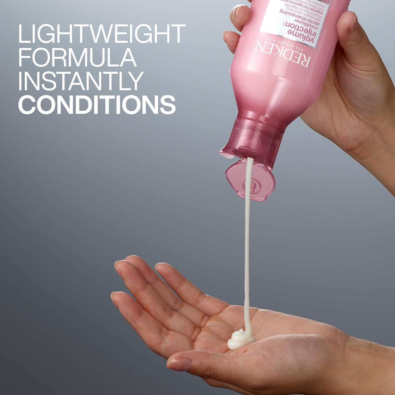 Redken Volume Injection Conditioner For Fine Hair - Adds Lift & Body, Volumizing & Detangling Without Weighing Down, Paraben Free - Image 7