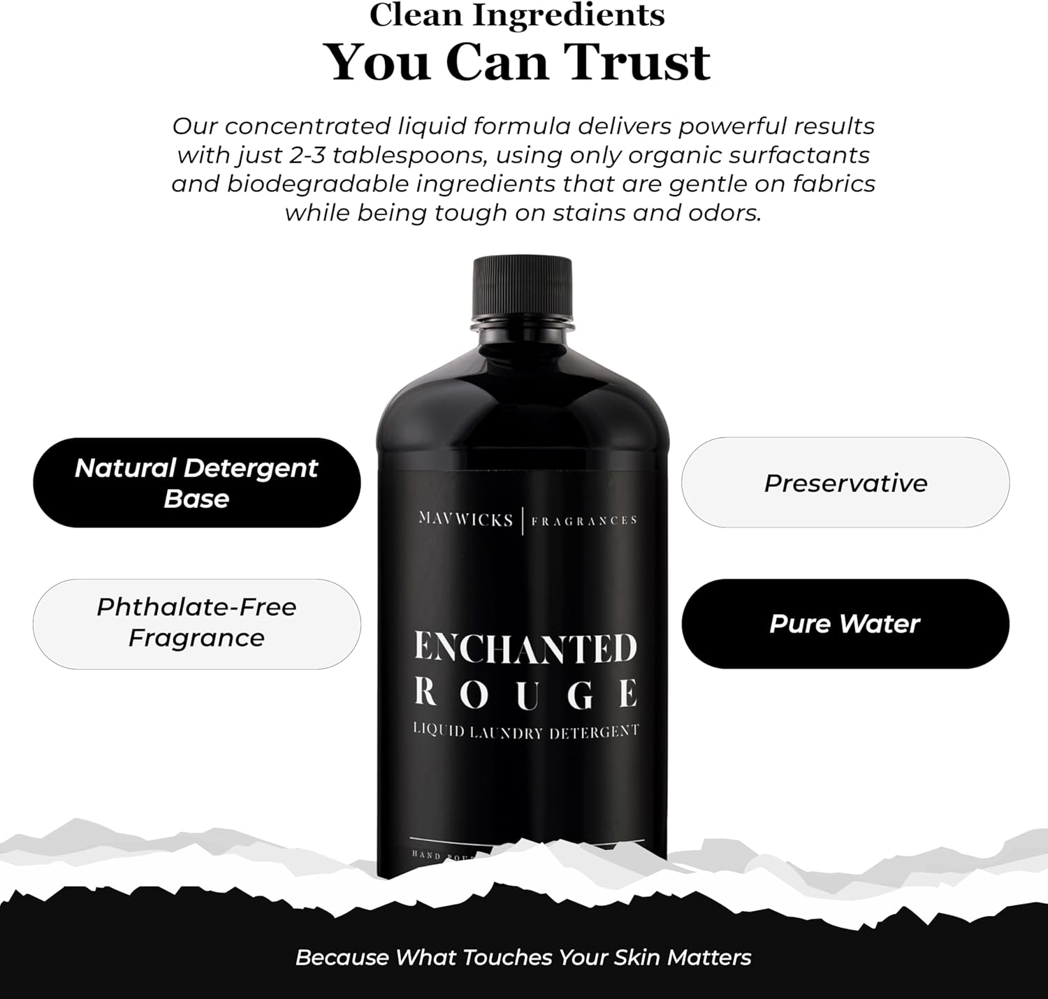 Mavwicks - Laundry Liquid Detergent (Enchanted Rouge) - 32 Oz Laundry Perfume Bottle for Men & Women, Stain & Odor Remover, Deep Clean, Long-Lasting Fragrance and Freshness for All Fabrics - Image 8