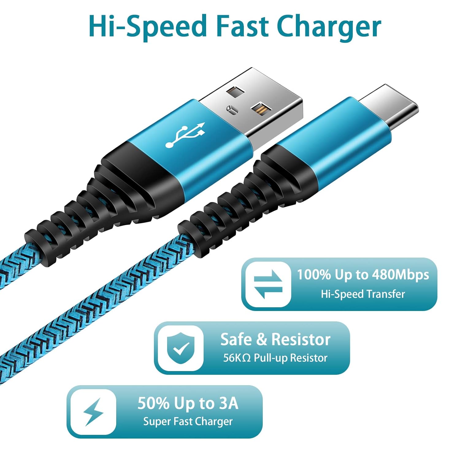 C Charger Cord Fast Charging USB Type C Cable Android Charger Cables 6FT 2Pack for Samsung Galaxy S26 S25 S24 S23 S22 S21 S20 Ultra S20+ Note 20 10 S10 S9 Plus A12 A11 A52 Google Pixel 6 5 4 4a 3a XL - Image 5