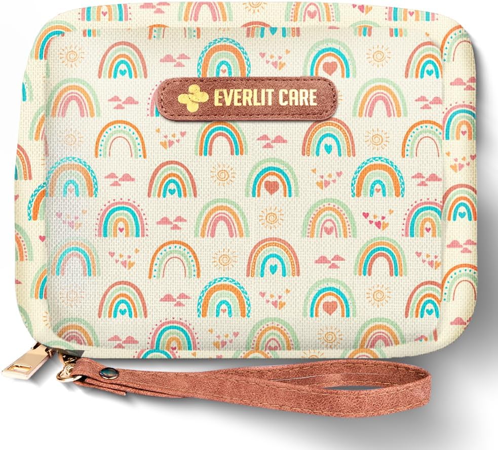 EVERLIT Care Rescue Pack | Family-Friendly First Aid Kit for Kids with 200 Pcs Medical Supplies | Travel-Friendly Compact Storage Bag for Home, Car, Travel, Camping, Adventure (Rainbow) - Image 2