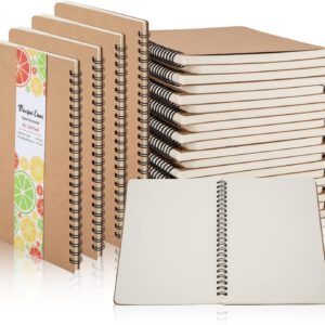 24 Pack A5 Spiral Notebook,Soft Cover,Blank Sketch,Wire-Bound Journal Notebook,120 Pages, Unlined Paper Diary Notebook for Office, Business, School Supplies