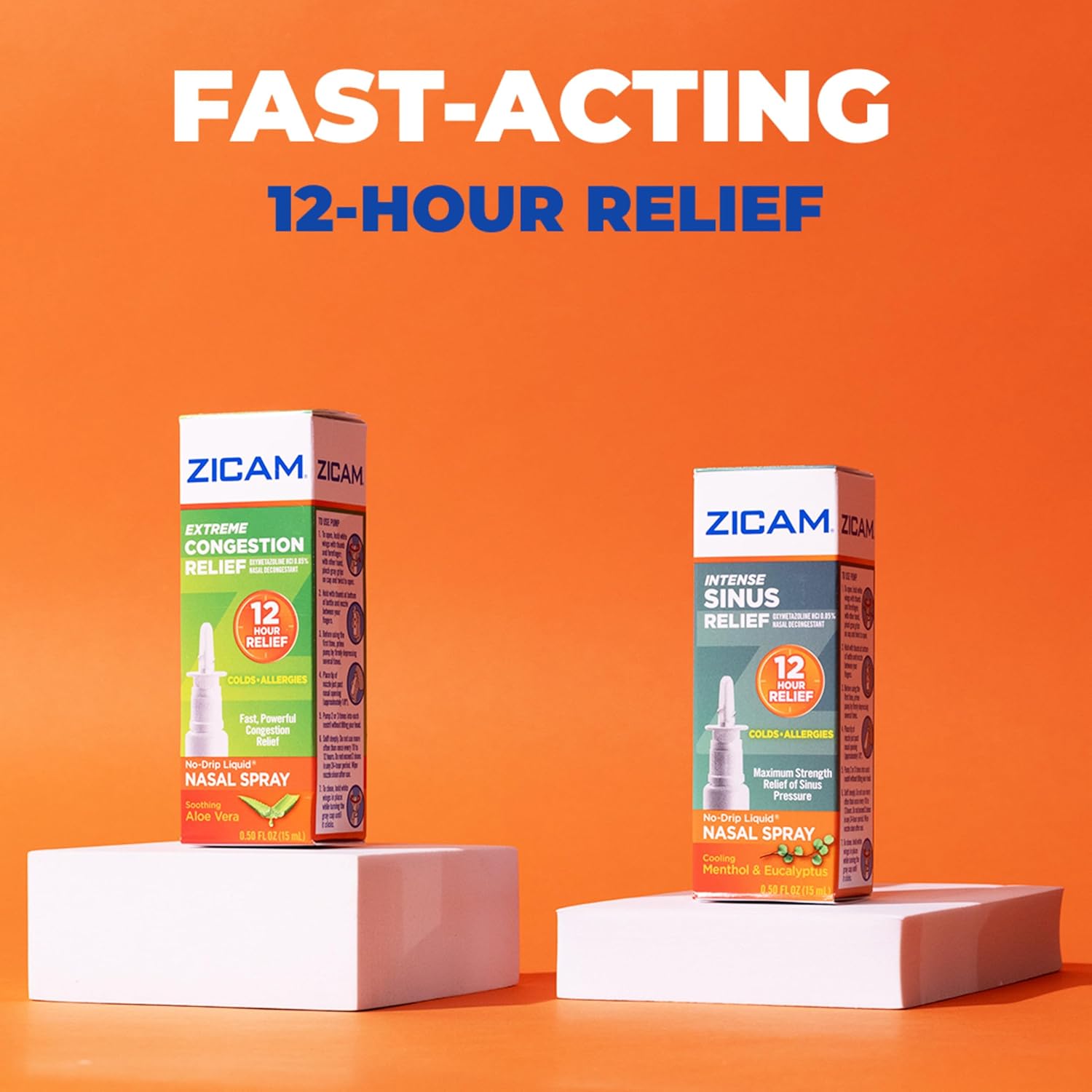 Zicam Extreme Congestion Relief No-Drip Nasal Spray with Soothing Aloe Vera, 0.5 oz - Image 5