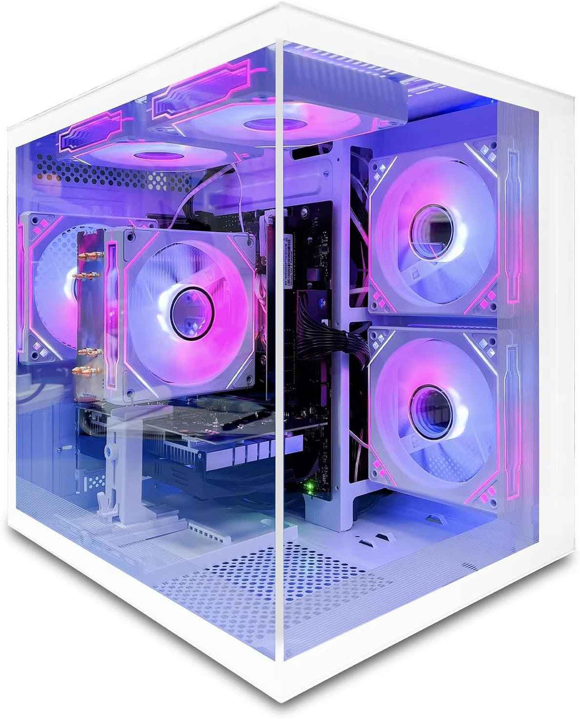 suevery Desktop Computer, I5 Prebuilt Gaming PC | Core i5-12400F, GeForce RTX 3050 6G, 16G DDR4 RAM, 512GB NVME SSD, Tower, Gamer, Home and Business - Image 2