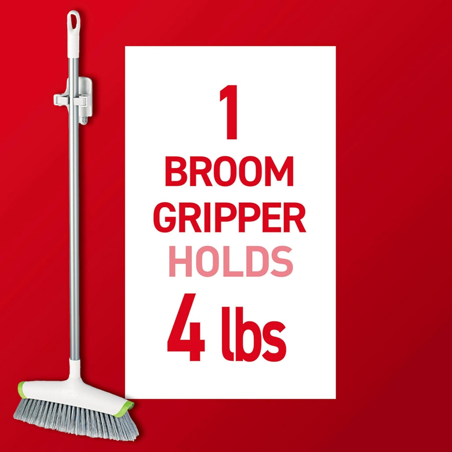 Command Broom and Mop Gripper, 3-Pack, Organize Damage-Free - Image 4