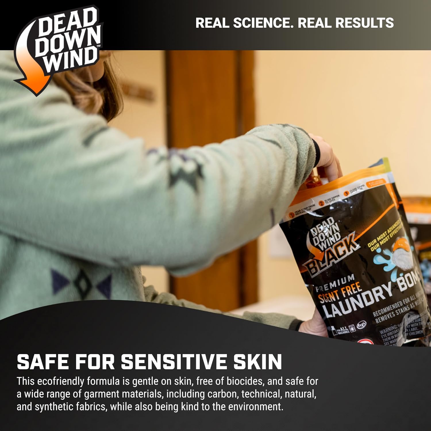 DEAD DOWN WIND BLACK Premium Unscented Laundry Detergent Pods (36 Ct) - Scent Eliminating Detergent Pods for Clothing and Gear - Durable Hunting Scent Eliminators - Advanced Hunting Gear - Image 6