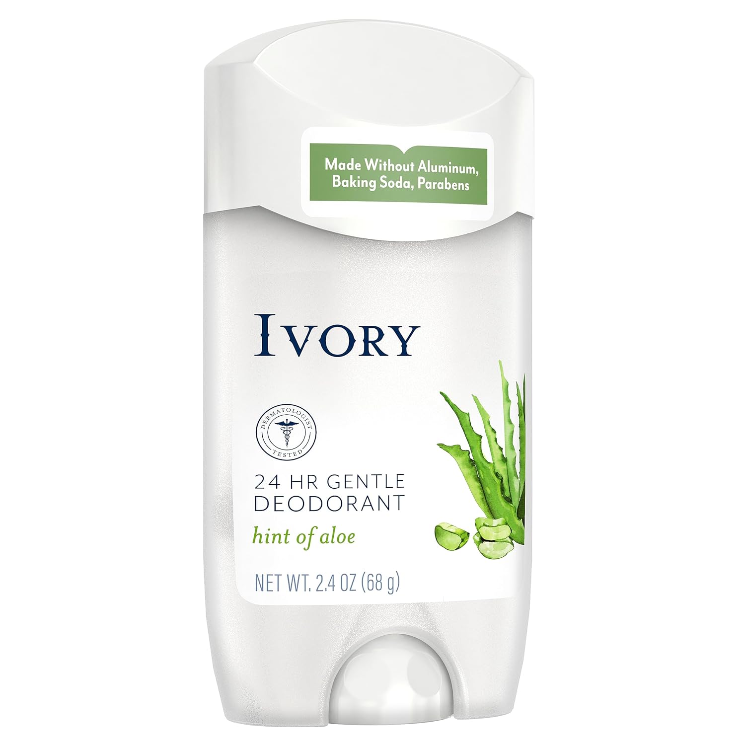 Ivory Aluminum Free Deodorant, Hint of Coconut, 24hr Gentle Deodorant, Dermatologist Tested, Baking Soda Free, Paraben Free, 2.4oz (Pack of 6) - Image 8