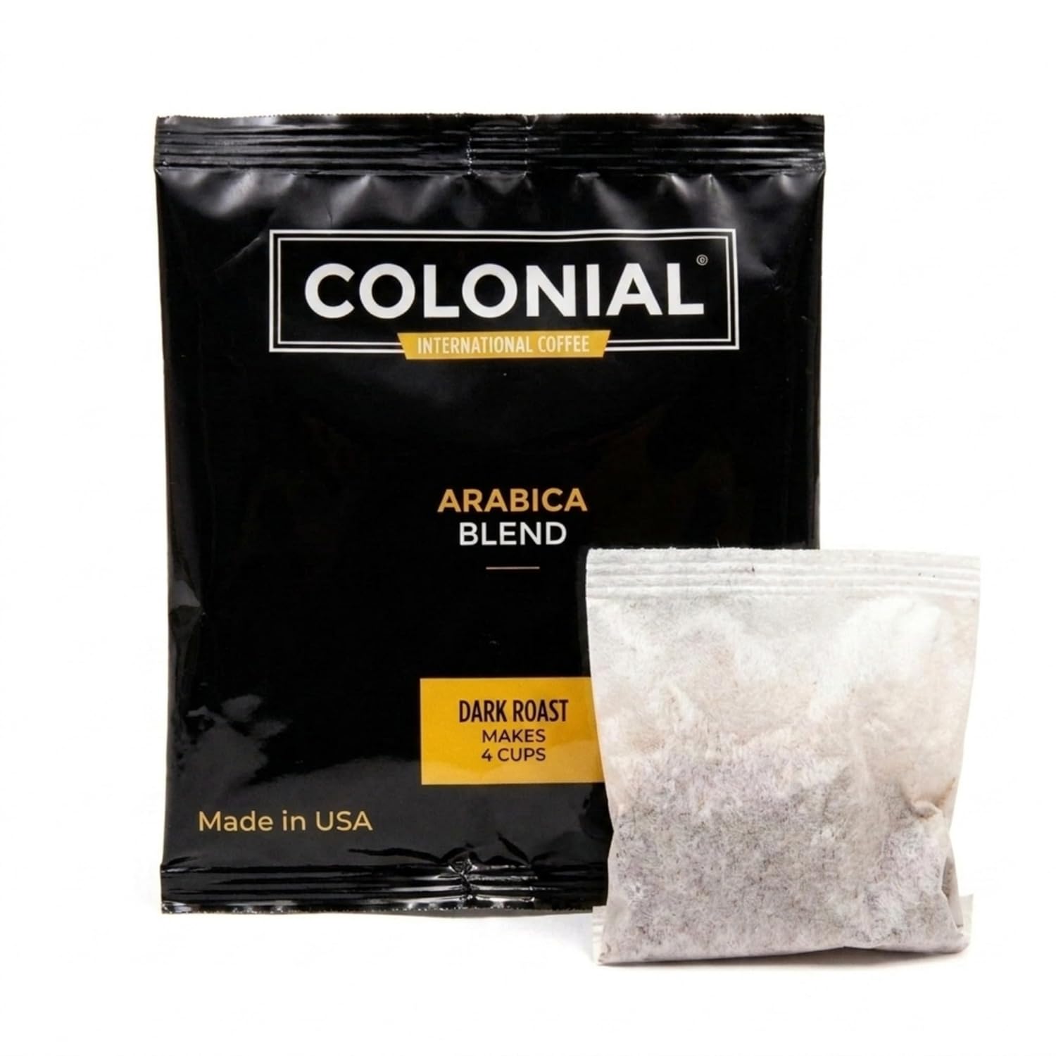 Colonial Coffee Roasters In-Room Hotel Ground Coffee Filter Portion Packs, Dark Roast, 0.50 Ounce (Pack of 50), Use with 4-Cup Drip Coffee Machine - Image 3