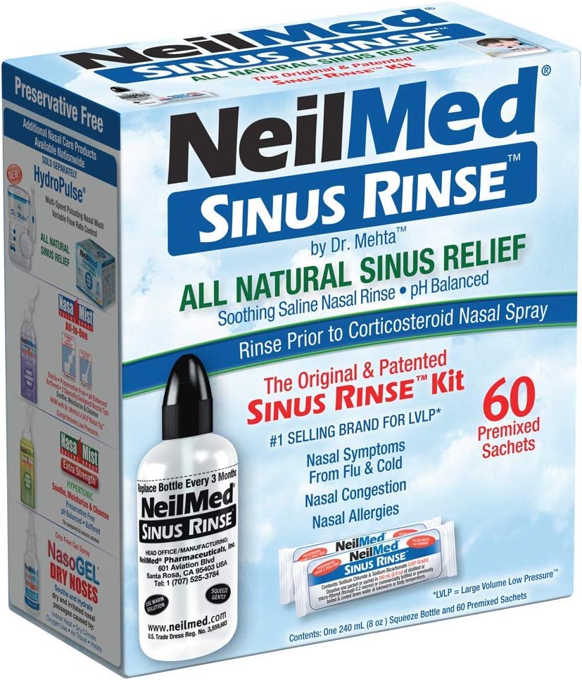 NeilMed Sinus Rinse - A Complete Sinus Nasal Rinse Kit, 50 count (Pack of 1) Count may vary - Image 2
