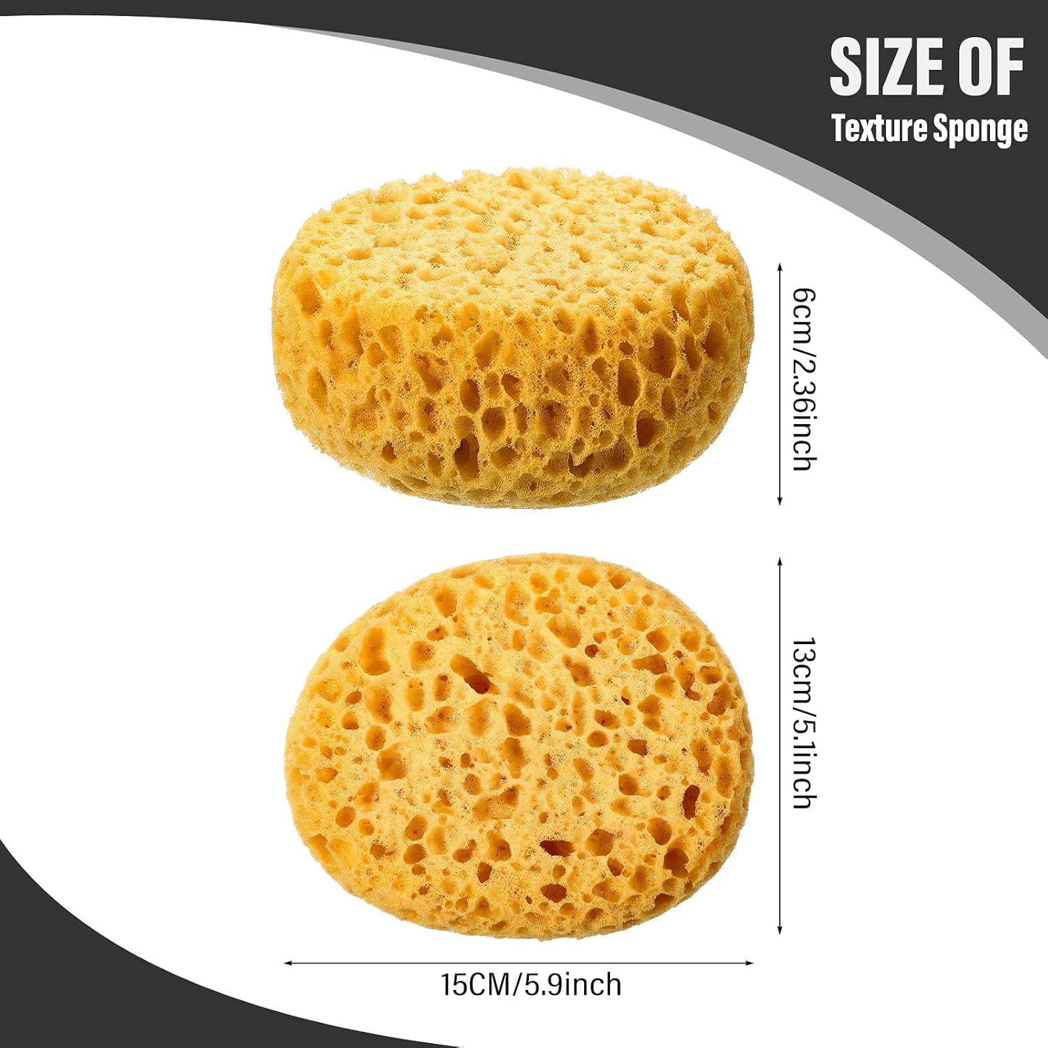Patelai Knockdown Texture Sponge Drywall Wall Patch Ceiling Texture Sponge Home Decor for Repair DIY Painting Ceiling(2 Pieces,13 x 15 x 6 cm) - Image 3