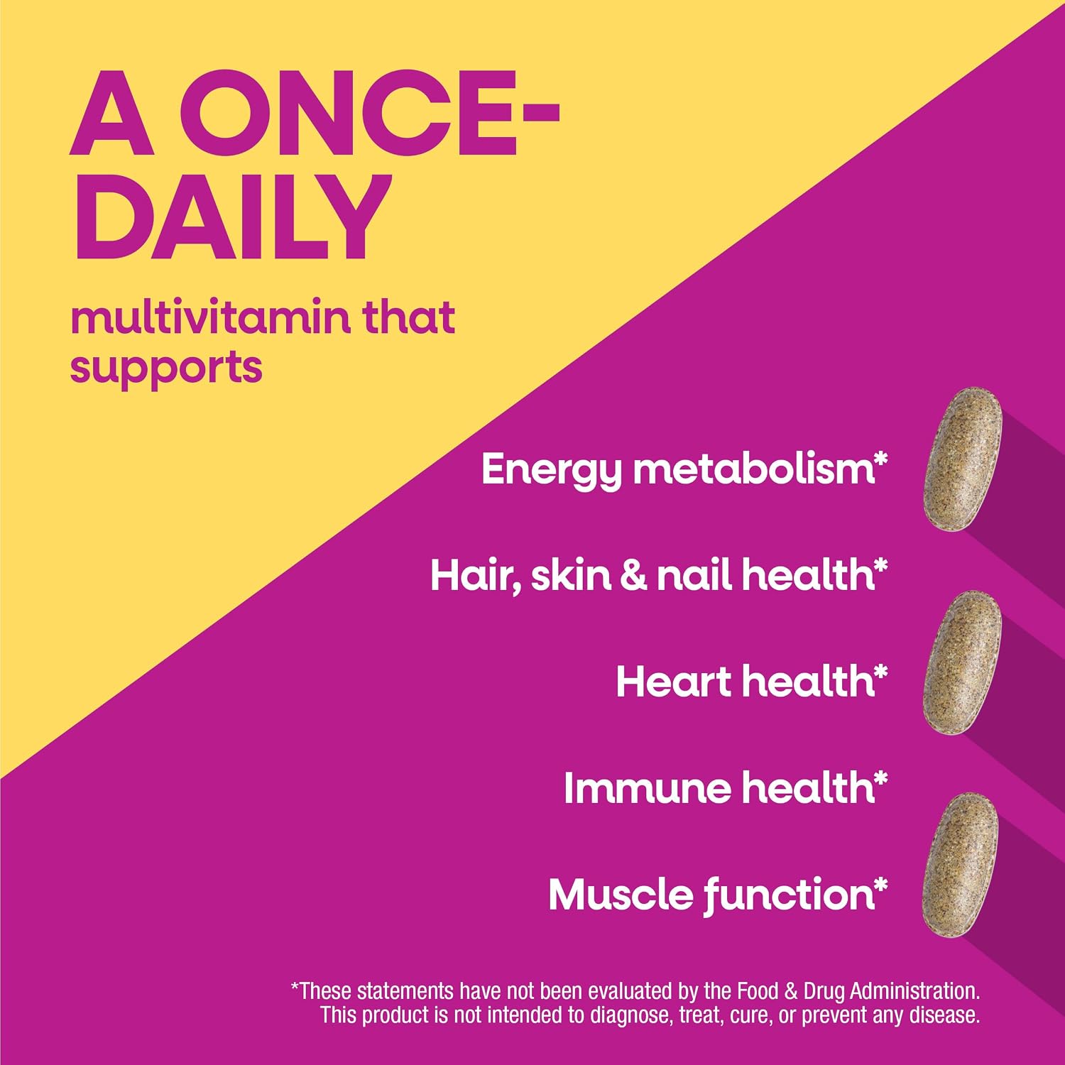 Nature's Way Alive! Complete Multivitamin for Women, Daily Women’s Vitamin Supports Cellular Energy Metabolism, Hair, Skin & Nails*, B-Vitamins, with Superfood Antioxidants, 50 Tablets - Image 4