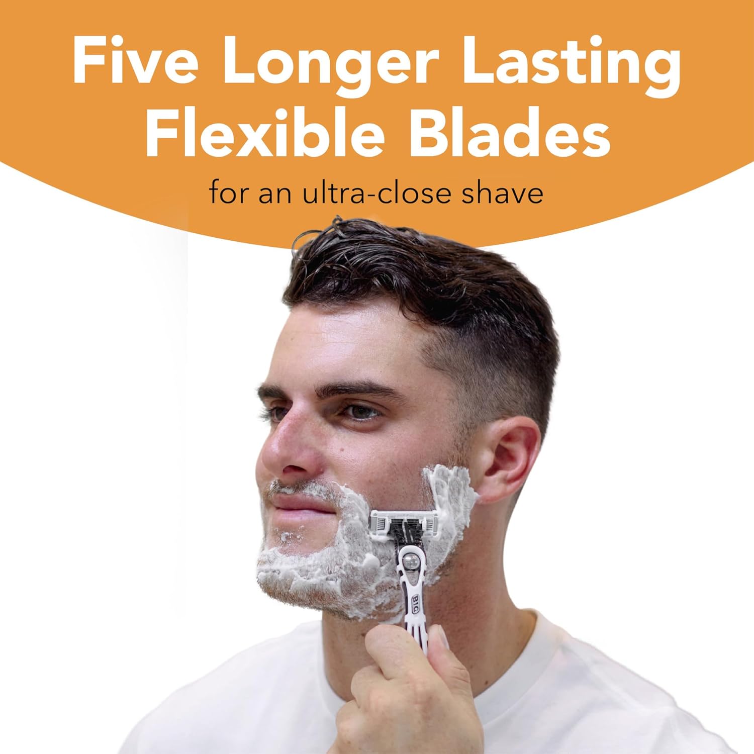 BIC Flex 5 Sensitive Men's Disposable 5-Blade Razors, Comfortable Shave, 5-Pack - Image 5